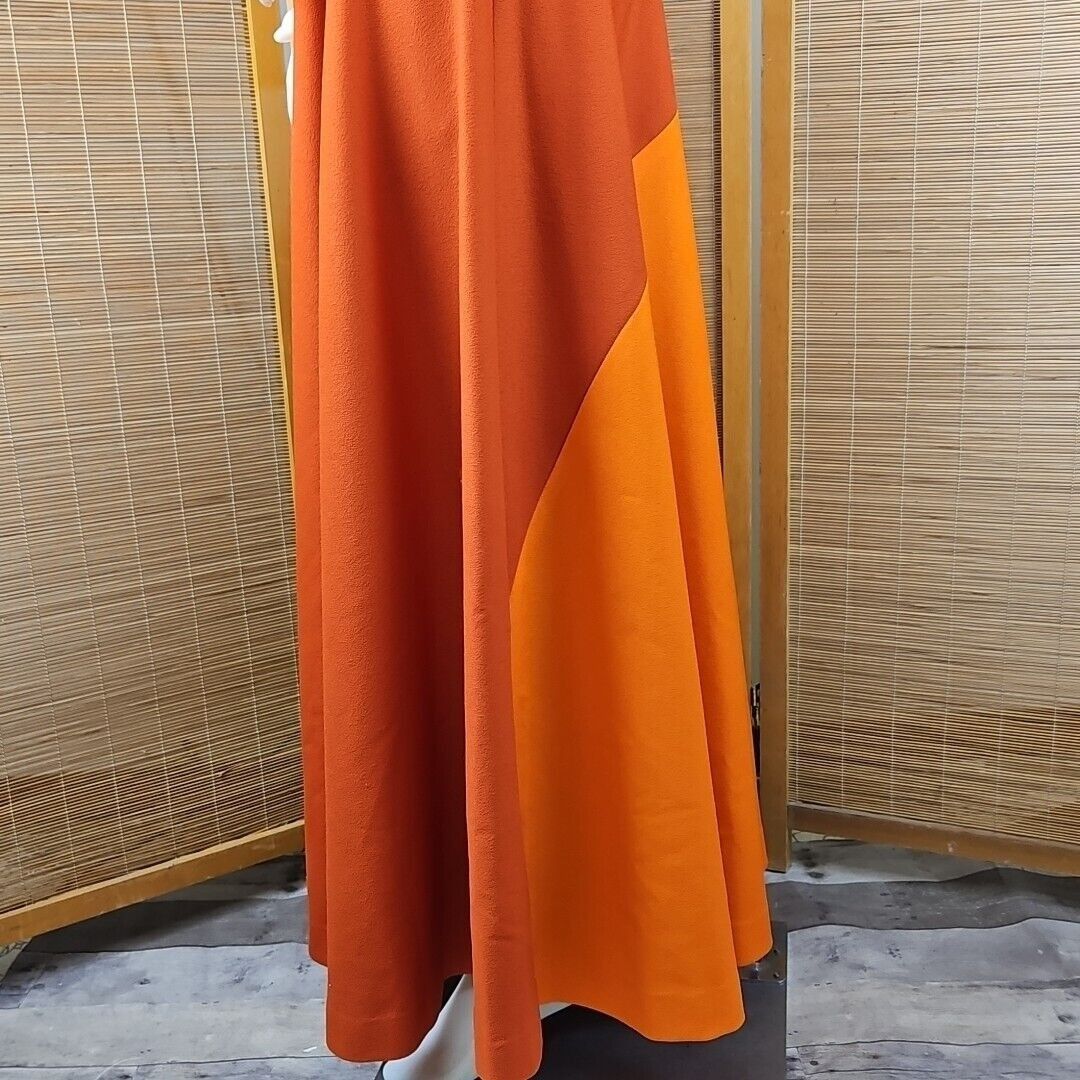 Handmade Vintage Handmade Maxi Dress Womens Sz S Groovy 70s Orange Wa Size S / US 4 / IT 40 - 7 Thumbnail