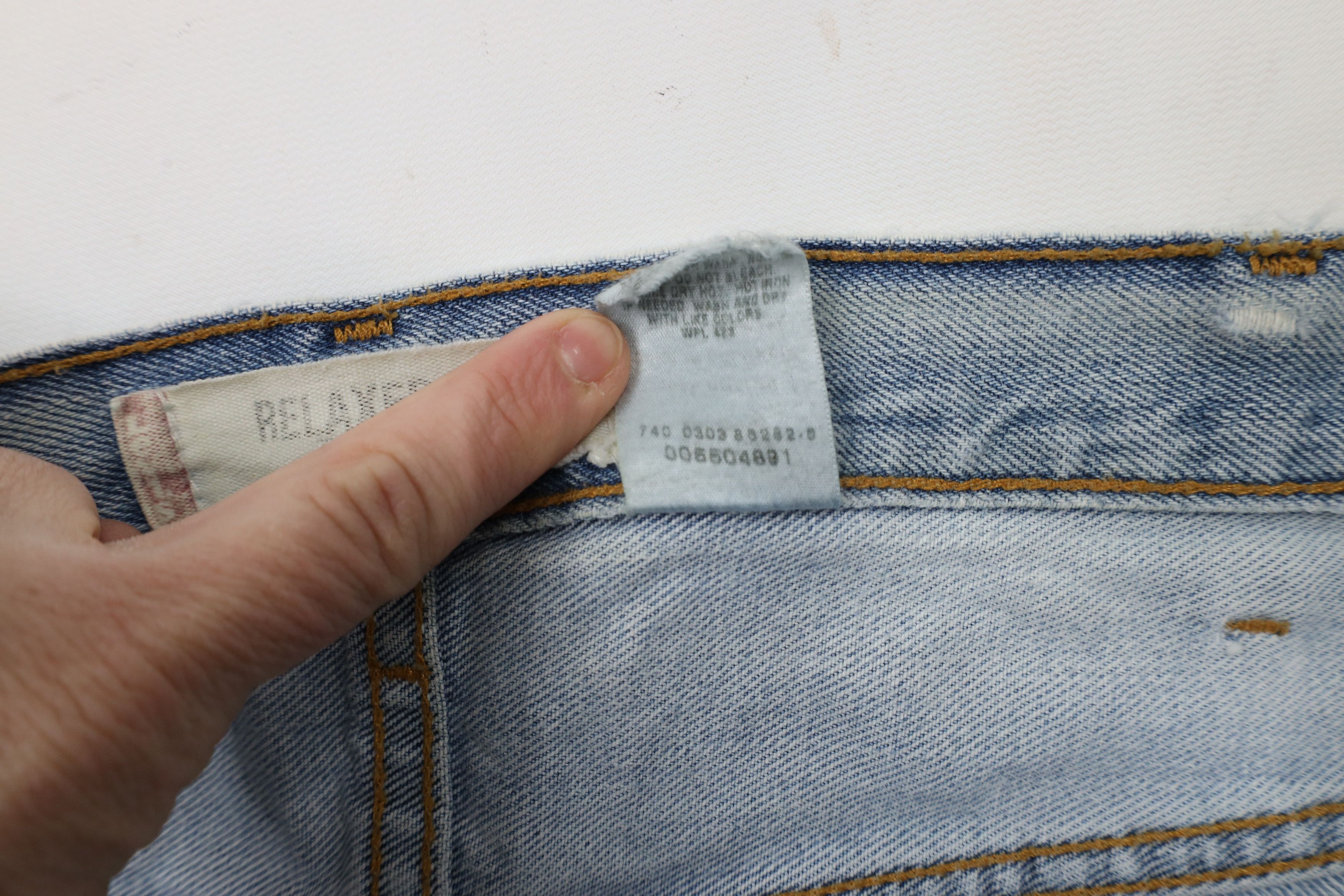 Levi's × Vintage Vintage Y2K Levis 550 Relaxed Fit Tapered Leg Denim Jeans Size US 42 / EU 58 - 12 Thumbnail