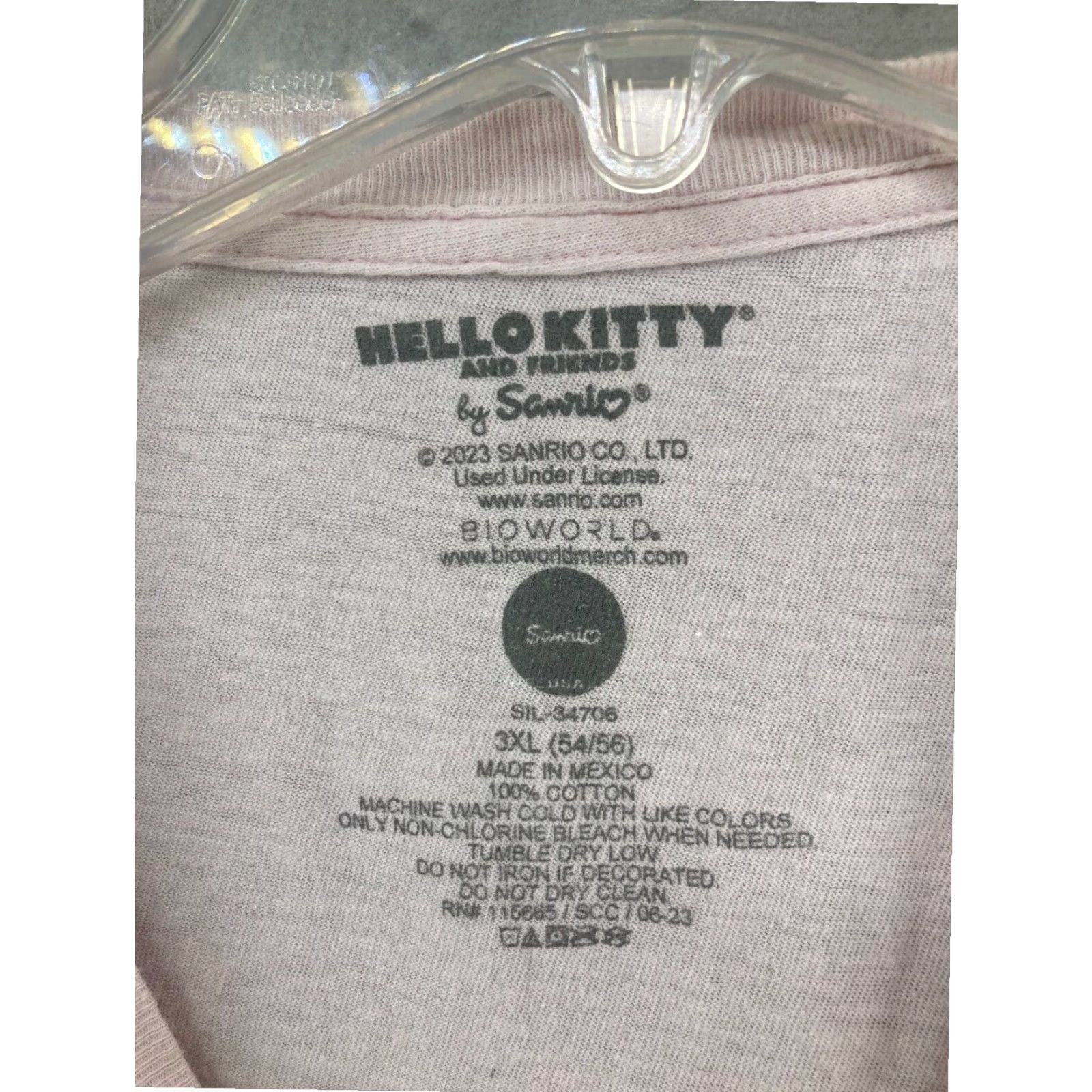Vintage Sanrio Hello Kitty Womens TShirt 3XL Extra Large Pink Size XXL / US 16-18 / IT 52-54 - 6 Thumbnail
