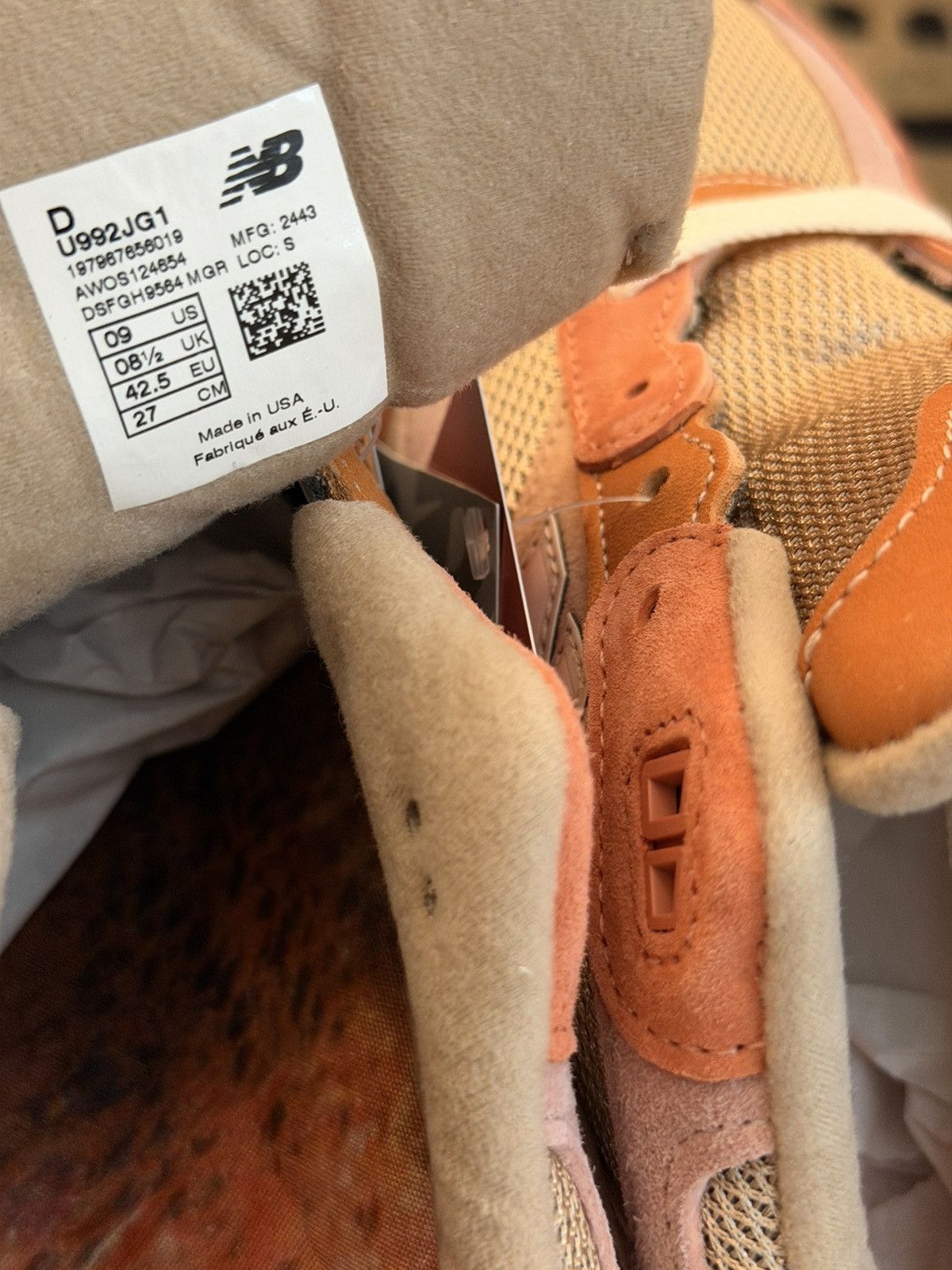 Joe Freshgoods × New Balance Joe Freshgoods 992 MiUSA “AGED WELL” JFG Size US 9 / EU 42 - 5 Thumbnail