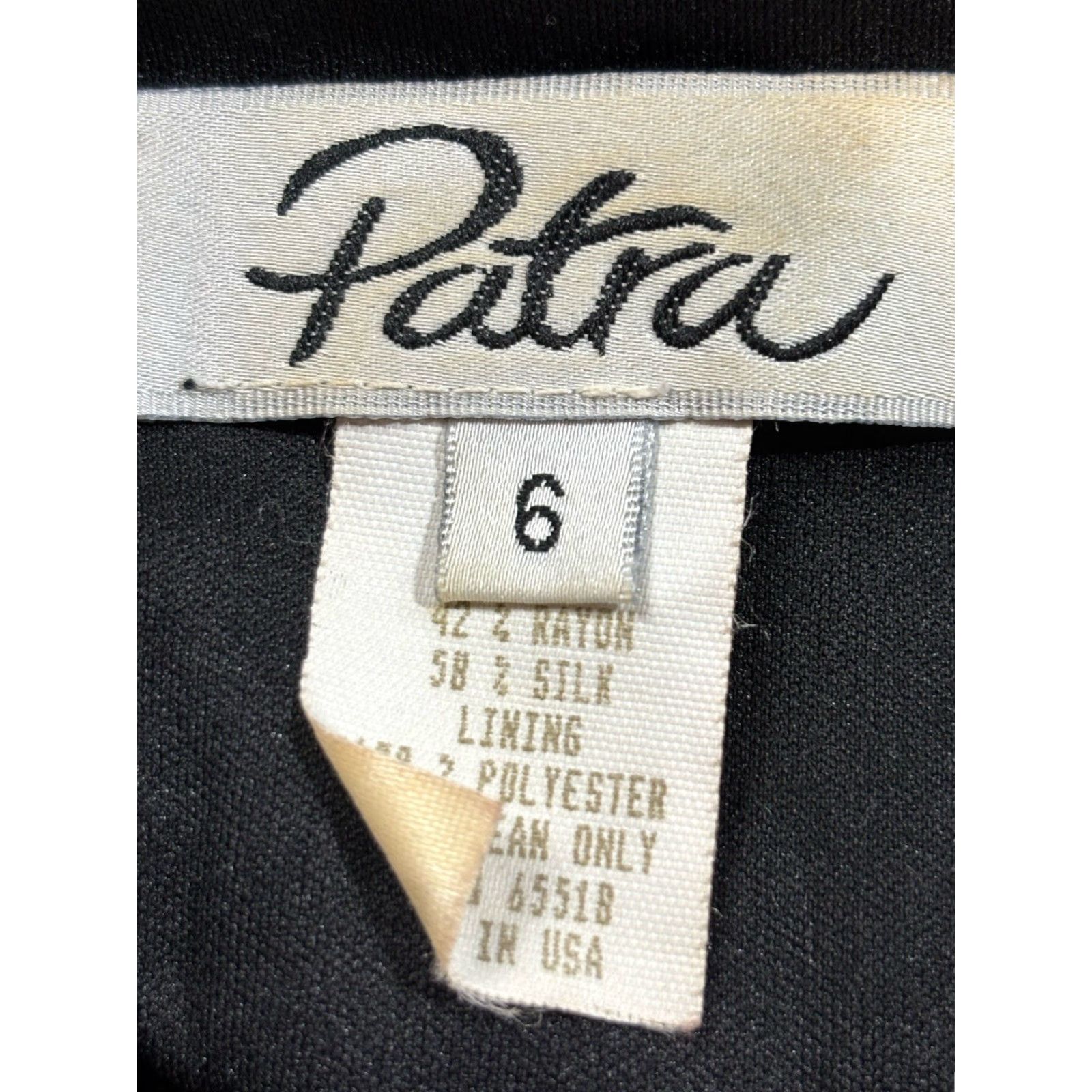 Vintage VINTAGE Patra Women's Midi Dress Silk Blend Black Floral Fairy Sleeveless Party Formal Sz 6 Size M / US 6-8 / IT 42-44 - 6 Thumbnail