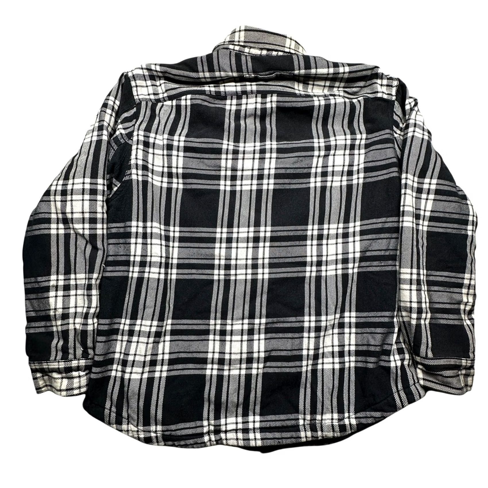 Duluth Trading Company Duluth Trading Co Button-Up Shirt Mens Large Long Sleeve Plaid Black White Pockets Lined Flannel Fleece Size US L / EU 52-54 / 3 - 2 Thumbnail