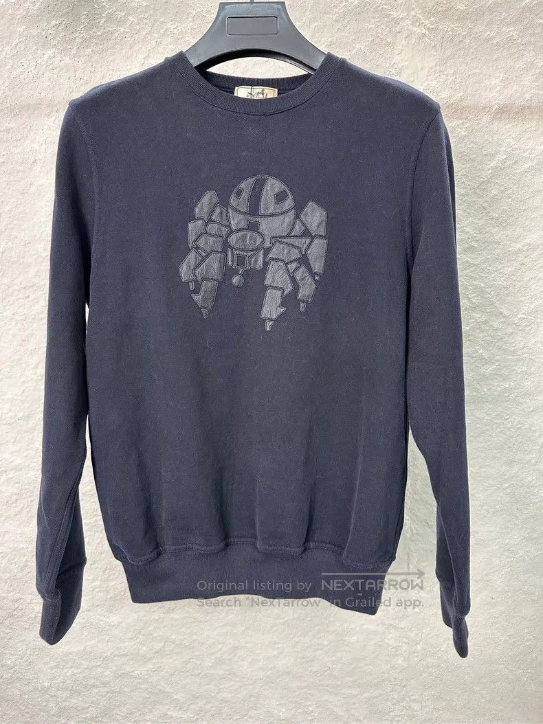 Hermes Hermes Black Round Neck Sweatshirt Size XS / US 0-2 / IT 36-38 - 1 Thumbnail