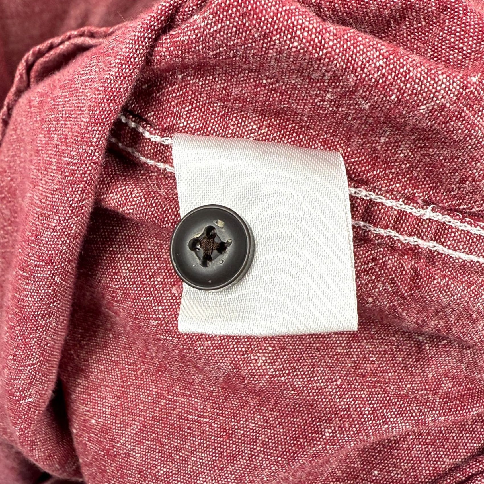 Howler Brothers Howler Brothers Shirt Mens L Sheridan Chambray Long Sleeve Linen Blend Red Size US L / EU 52-54 / 3 - 7 Thumbnail