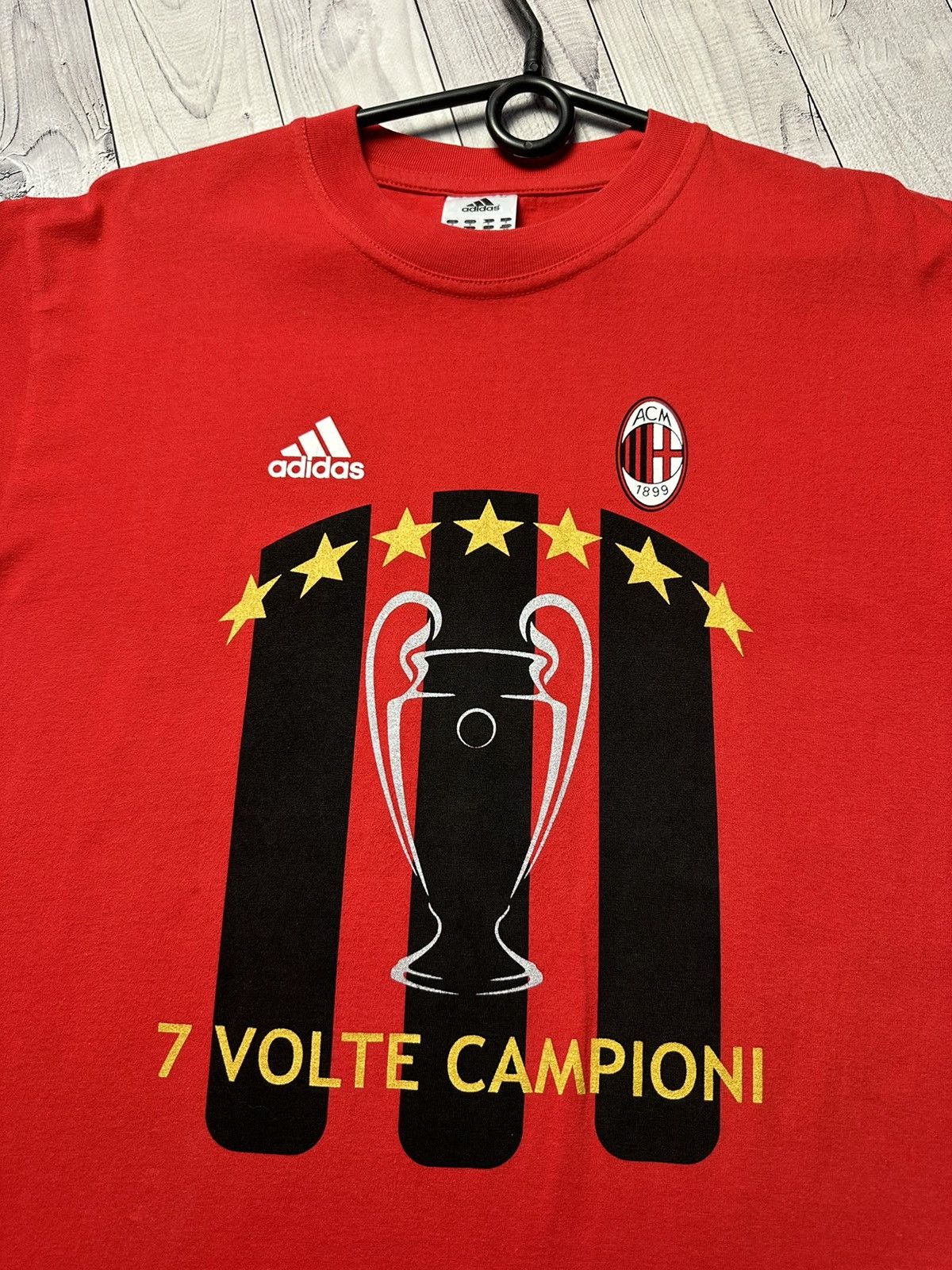 Adidas × Vintage Vintage AC Milan Champions League winners soccer tee Adidas Size US S / EU 44-46 / 1 - 3 Thumbnail