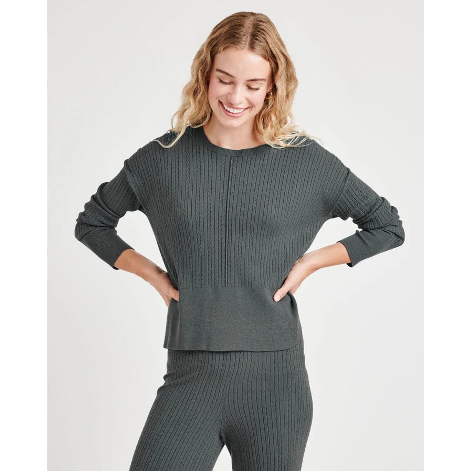 Splendid Women Evergreen Viscose Soft Knit Sweater Size XS