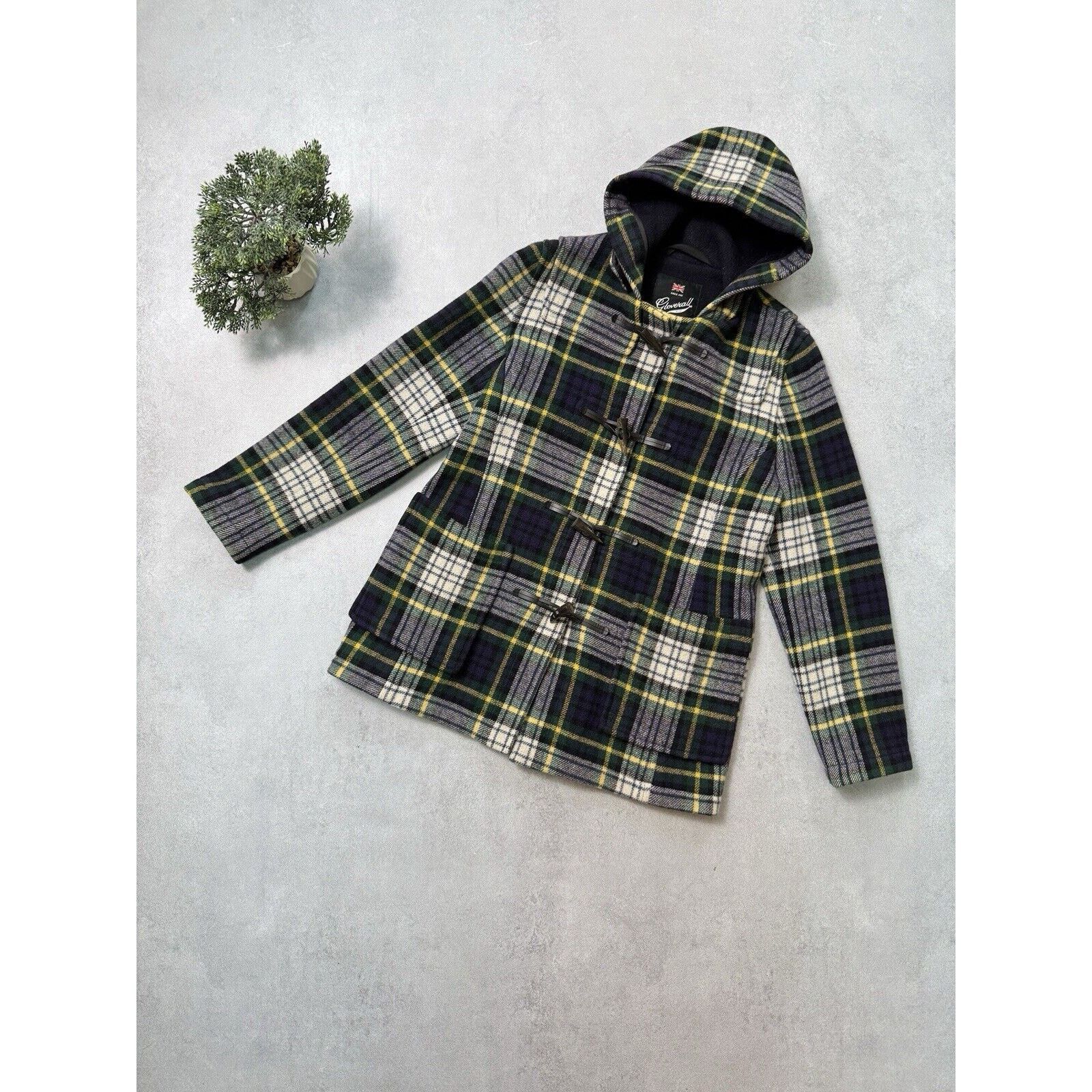 Gloverall Duffle Coat Womens Plaid Size US EU 34