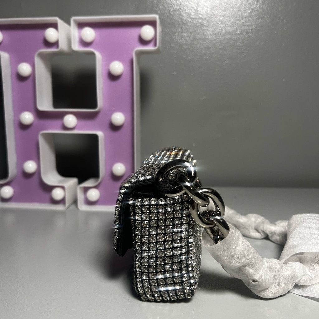 Brandon Blackwood Brandon Blackwood Micro Nia Bag- Black Crystal Size ONE SIZE - 2 Thumbnail