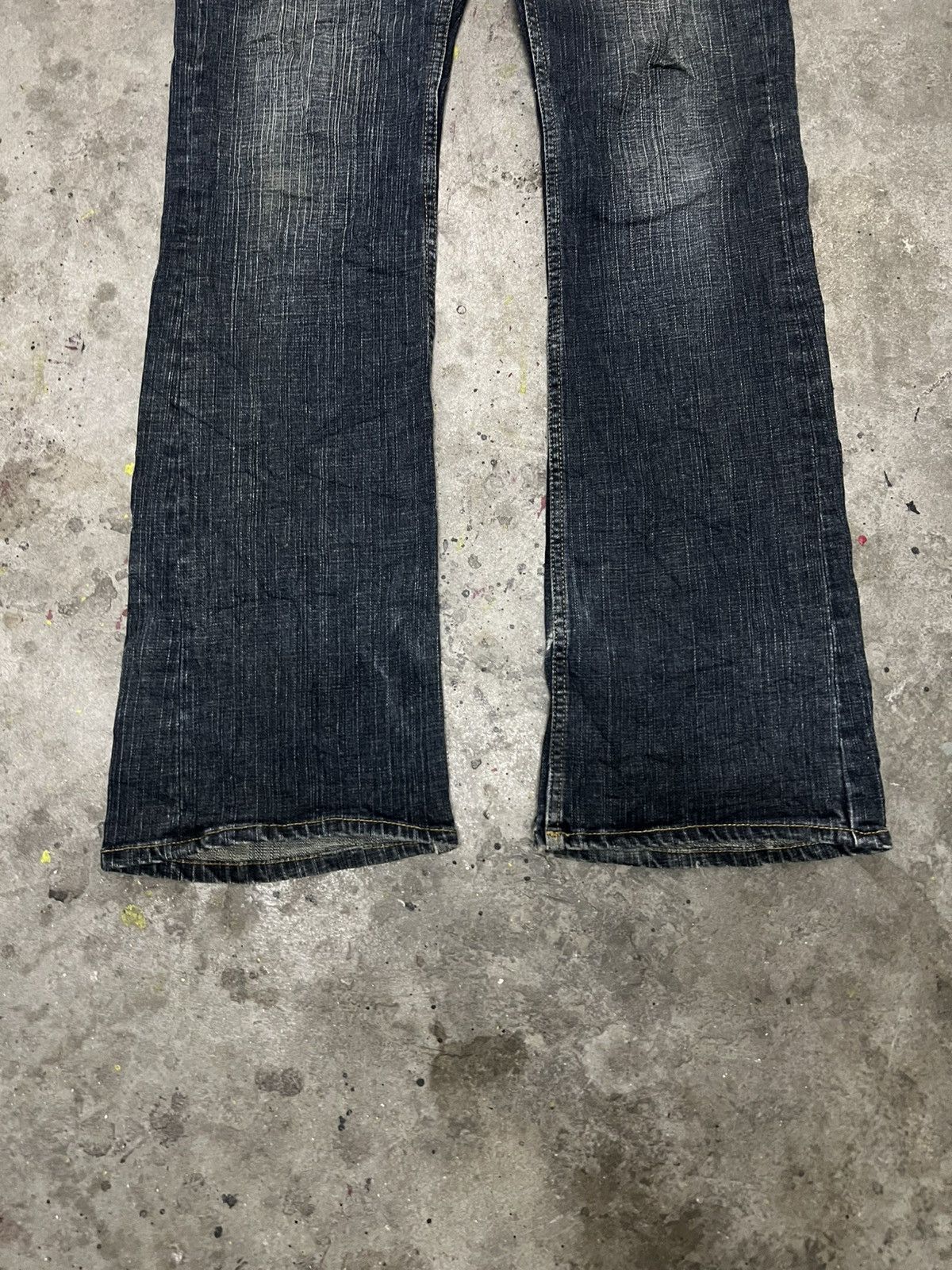 Designer × Japanese Brand FLARED🔥ORIRIN JEANS STUDED DENIM PANT Size US 32 / EU 48 - 3 Thumbnail