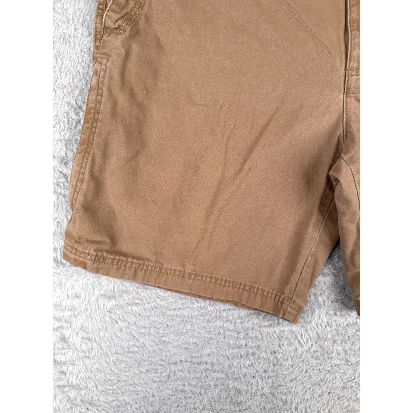 Vintage Columbia Men Shorts Cargo 36 Brown 100% Cotton Duck Fabric 9" Hike Camp Fishing Pockets Zip Cargo Pocket Regular Mens Size US 36 / EU 52 - 3 Thumbnail
