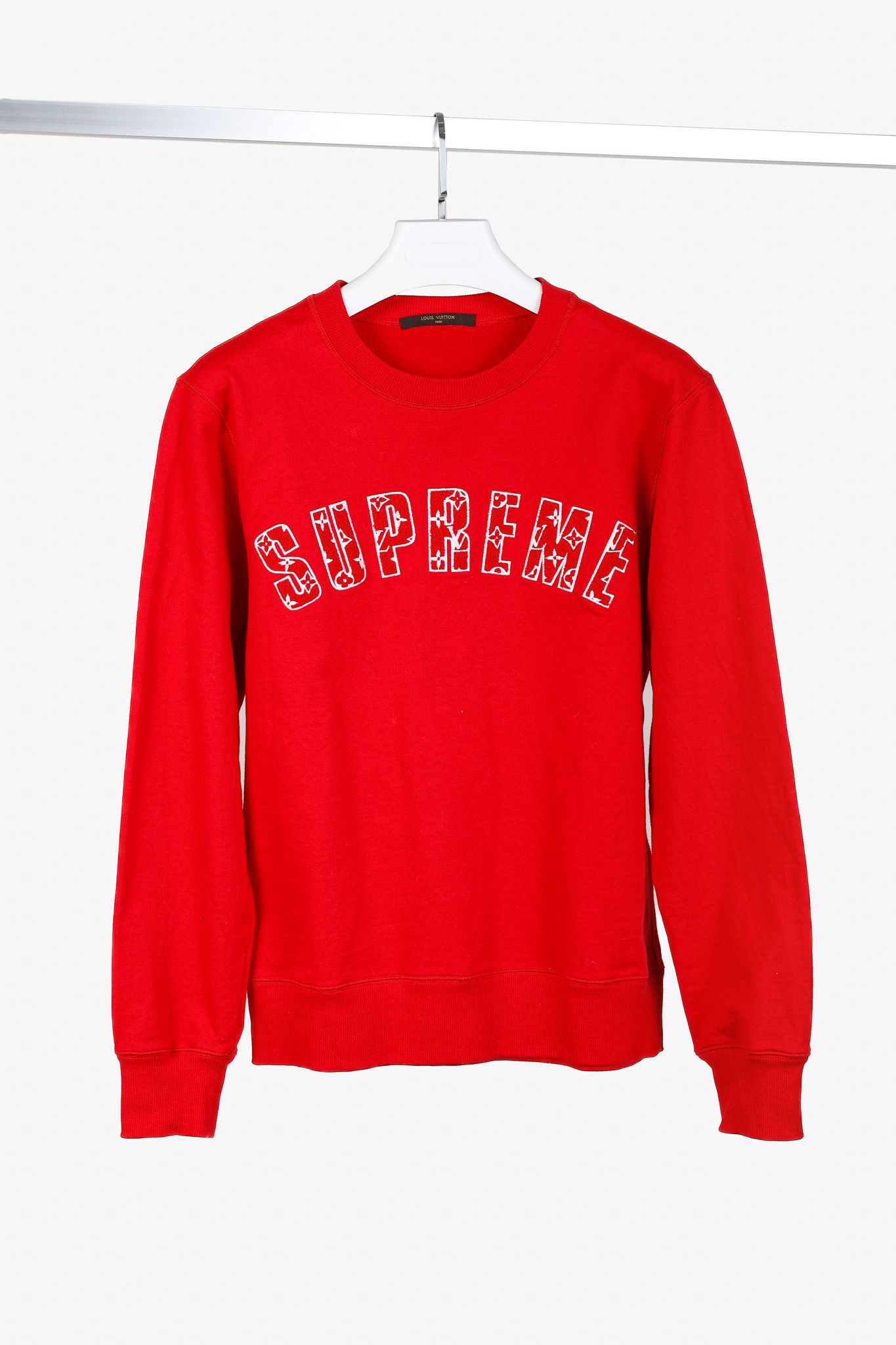 Louis Vuitton × Supreme Louis Vuitton x Supreme Red Arc Logo Crewneck Sweatshirt Size US S / EU 44-46 / 1 - 1 Thumbnail