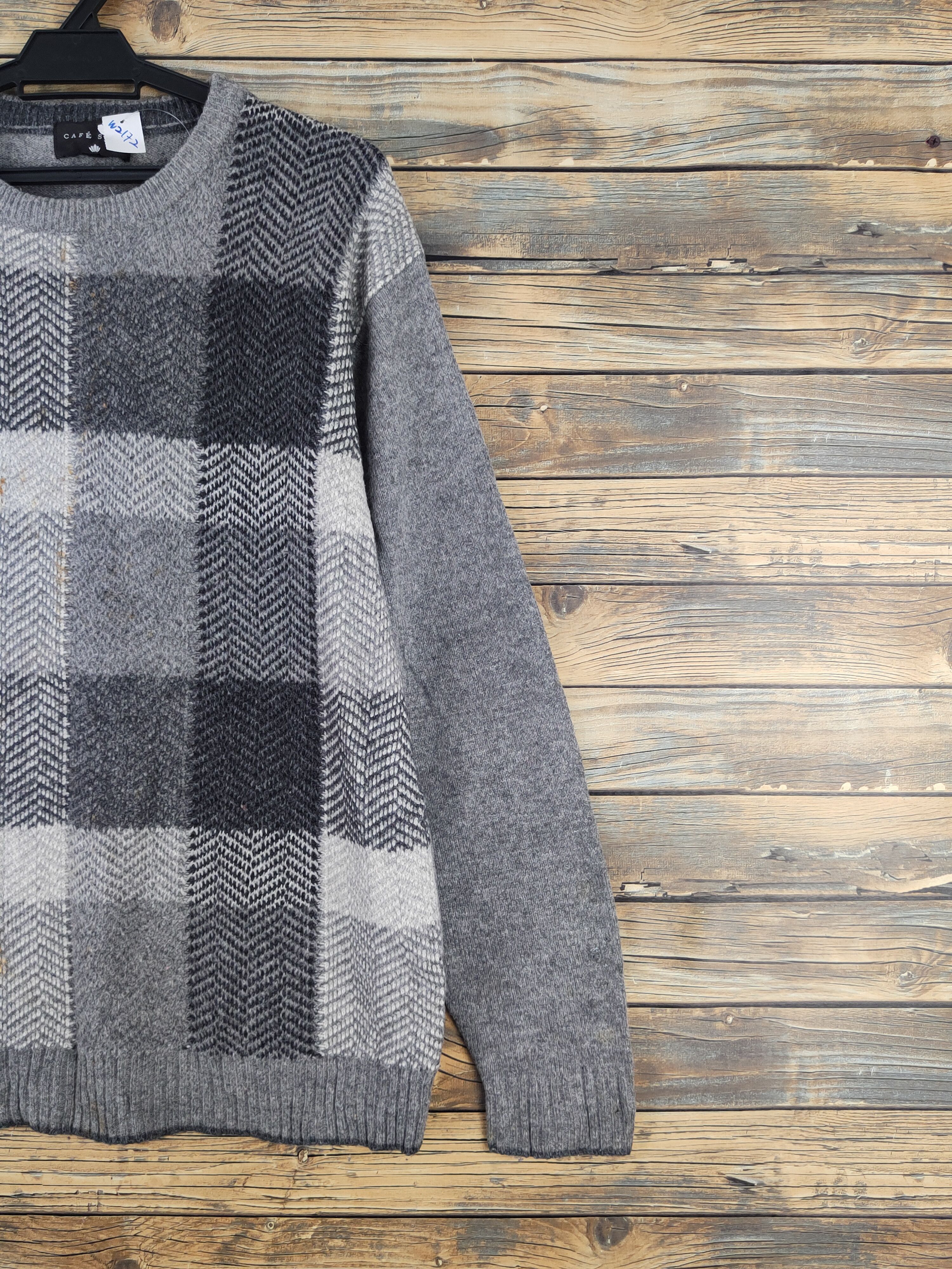 Vintage Cafe Soho Gray Knitwear Sweatshirts #W2172 Size US L / EU 52-54 / 3 - 5 Thumbnail