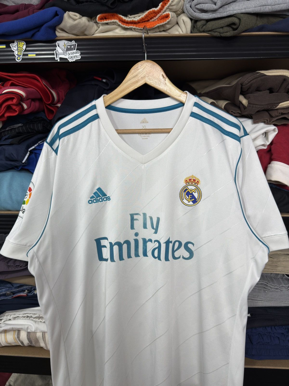 Adidas ADIDAS REAL MADRID 2017/2018 FOOTBALL SHIRT SOCCER JERSEY Size US XL / EU 56 / 4 - 3 Thumbnail