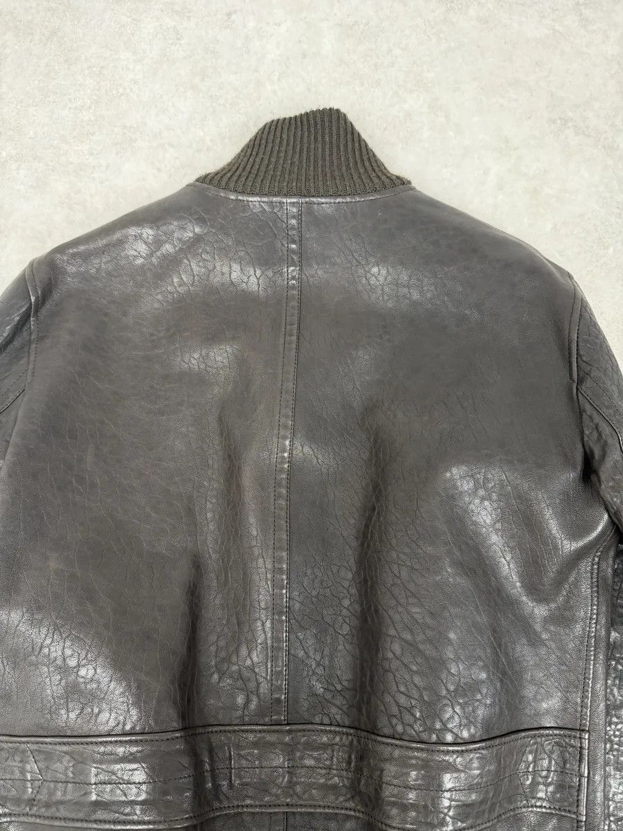 Gucci AW2011 Gucci Brown Buttoned Grained Leather Jacket Size US M / EU 48-50 / 2 - 8 Thumbnail