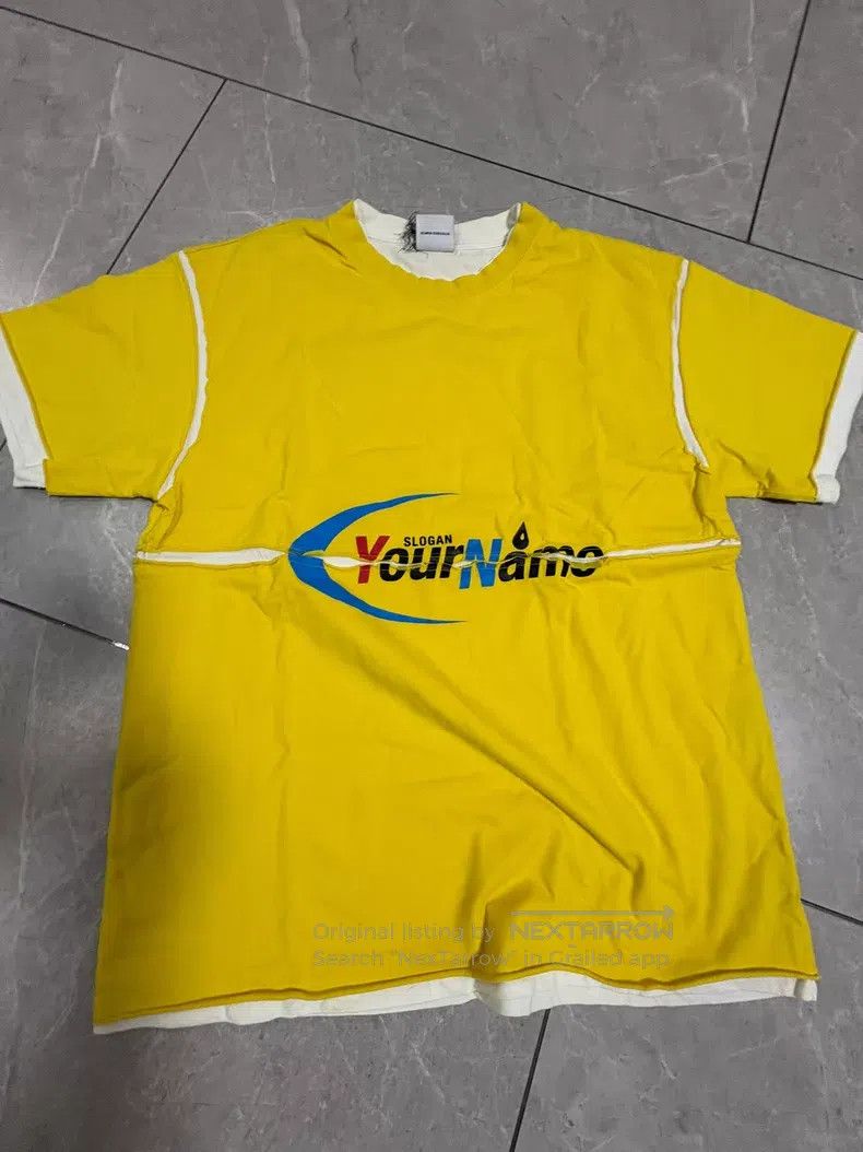 Vetements Vetements Double-Layer Deconstructed Two-Piece Yellow Shor Size US L / EU 52-54 / 3 - 1 Thumbnail