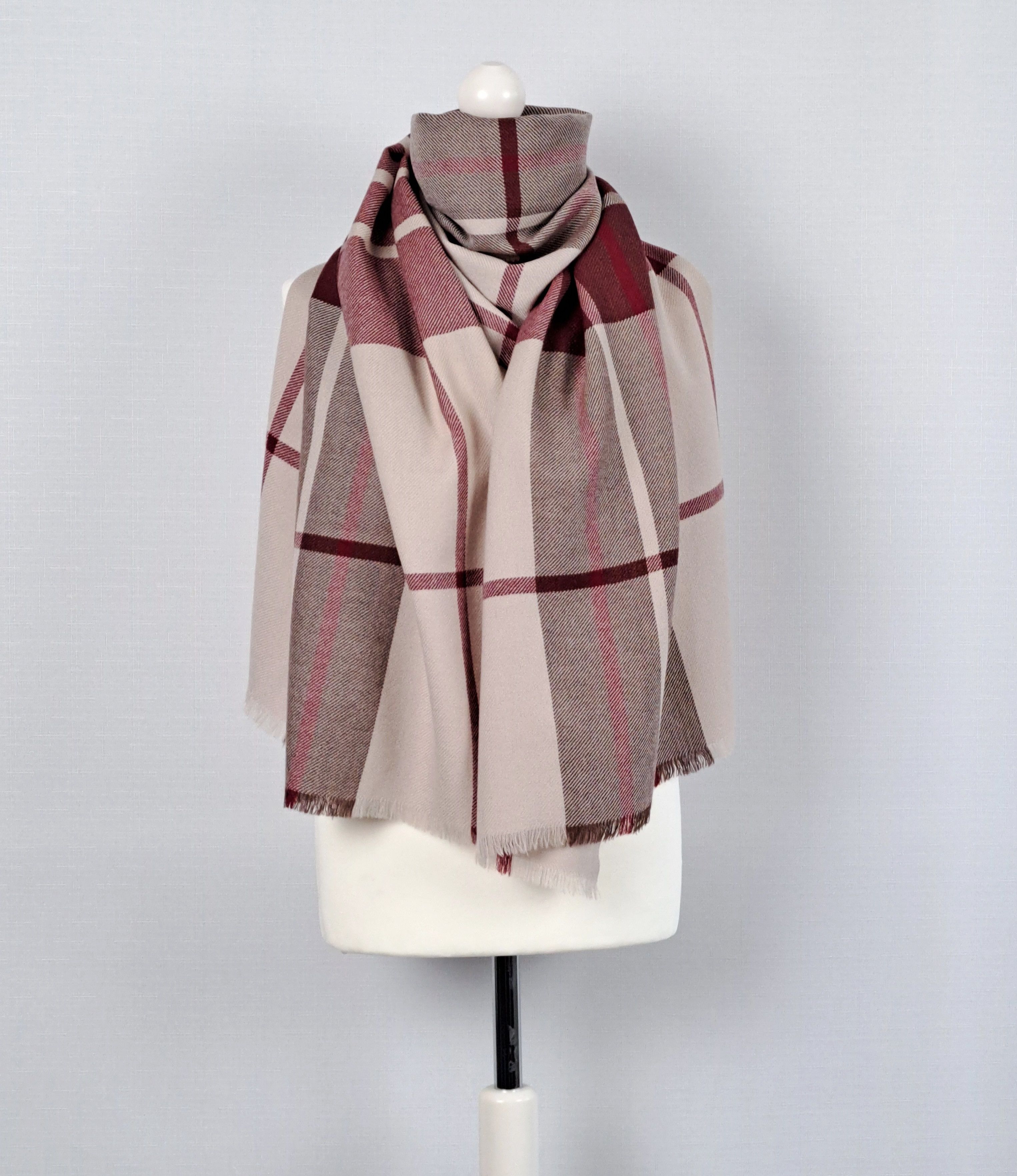 Ermenegildo Zegna Ermenegildo Zegna wool mega check luxury scarf. Size ONE SIZE - 6 Thumbnail