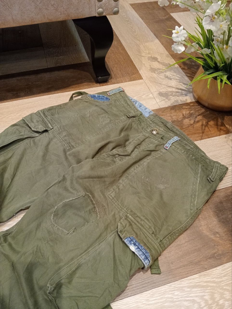 Japanese Brand JAPANESE MANGROVE MILITARY PARACHUTE CARGO PANTS Size US 34 / EU 50 - 6 Thumbnail