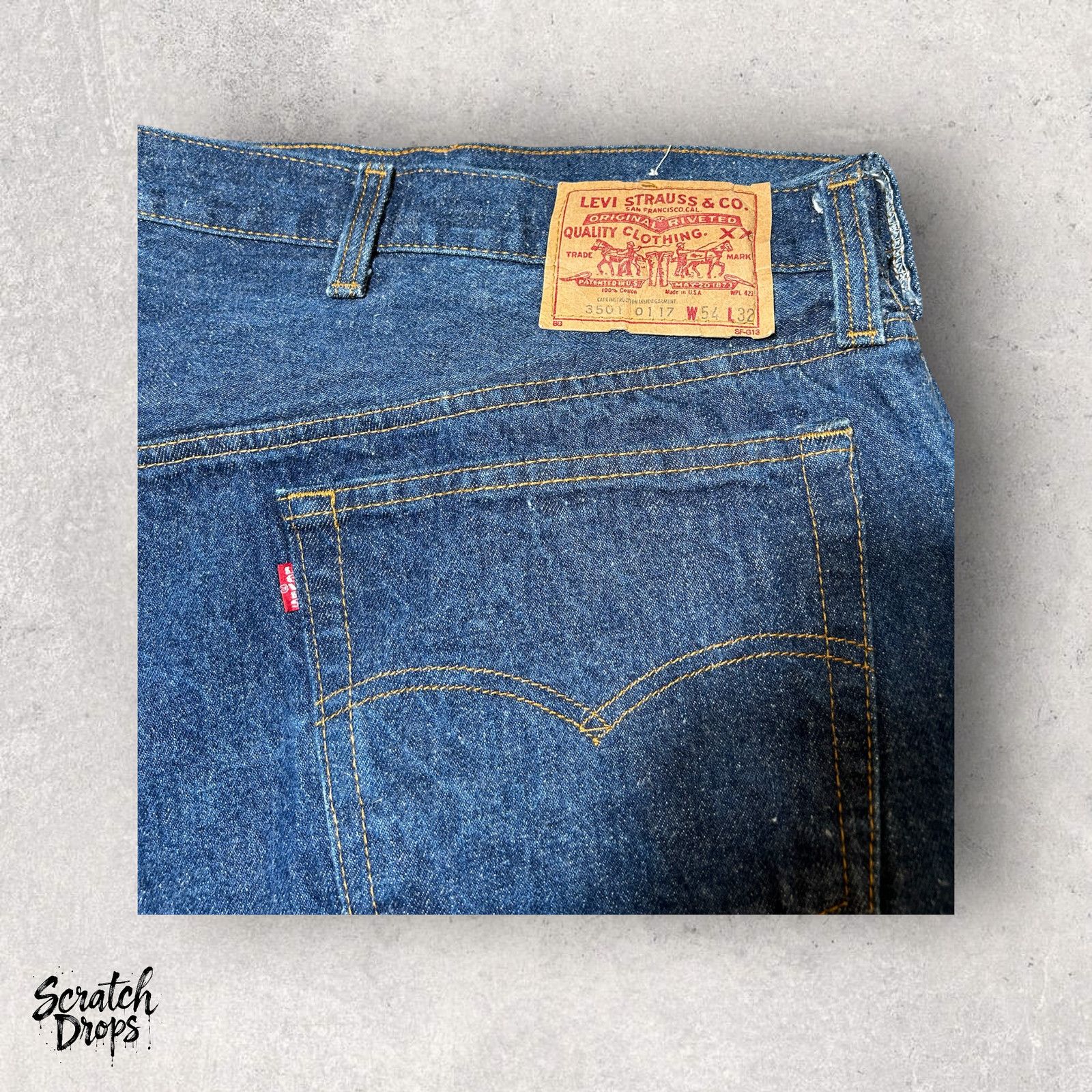 Levi's Vintage Levi's 501xx Shrink-to-Fit Jeans USA W54 L34 501