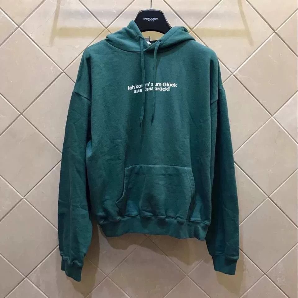 Vetements Vetements Green Embroidered Letter Hoodie OG Size US XS / EU 42 / 0 - 1 Thumbnail