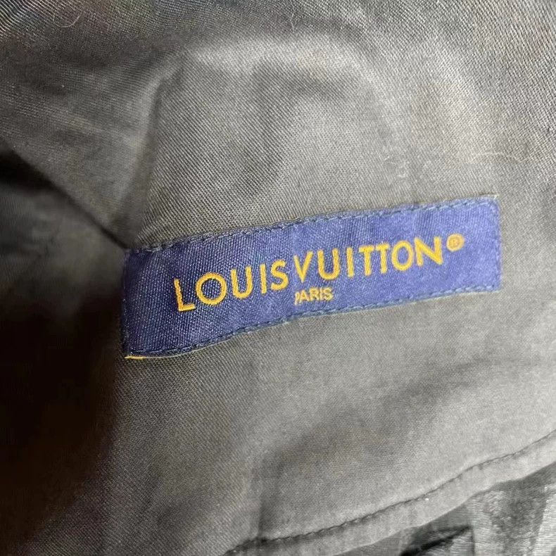 Louis Vuitton Louis Vuitton Black checkerboard drawstring straight-leg sl Size US 40 / EU 56 - 2 Thumbnail