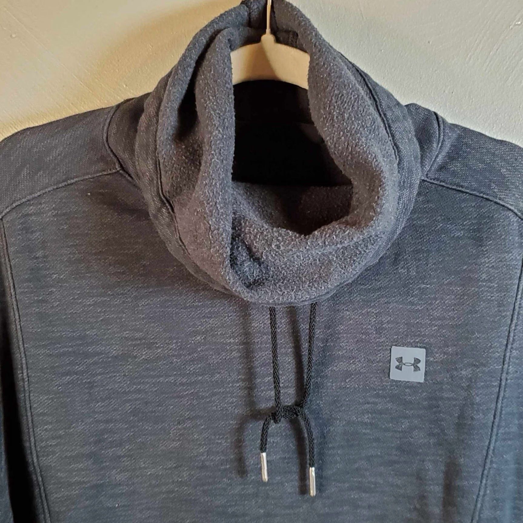 Under Armour Under Armour ColdGear Sweater Men’s XL Grey Fleece Mock Neck Storm Size US XL / EU 56 / 4 - 2 Thumbnail