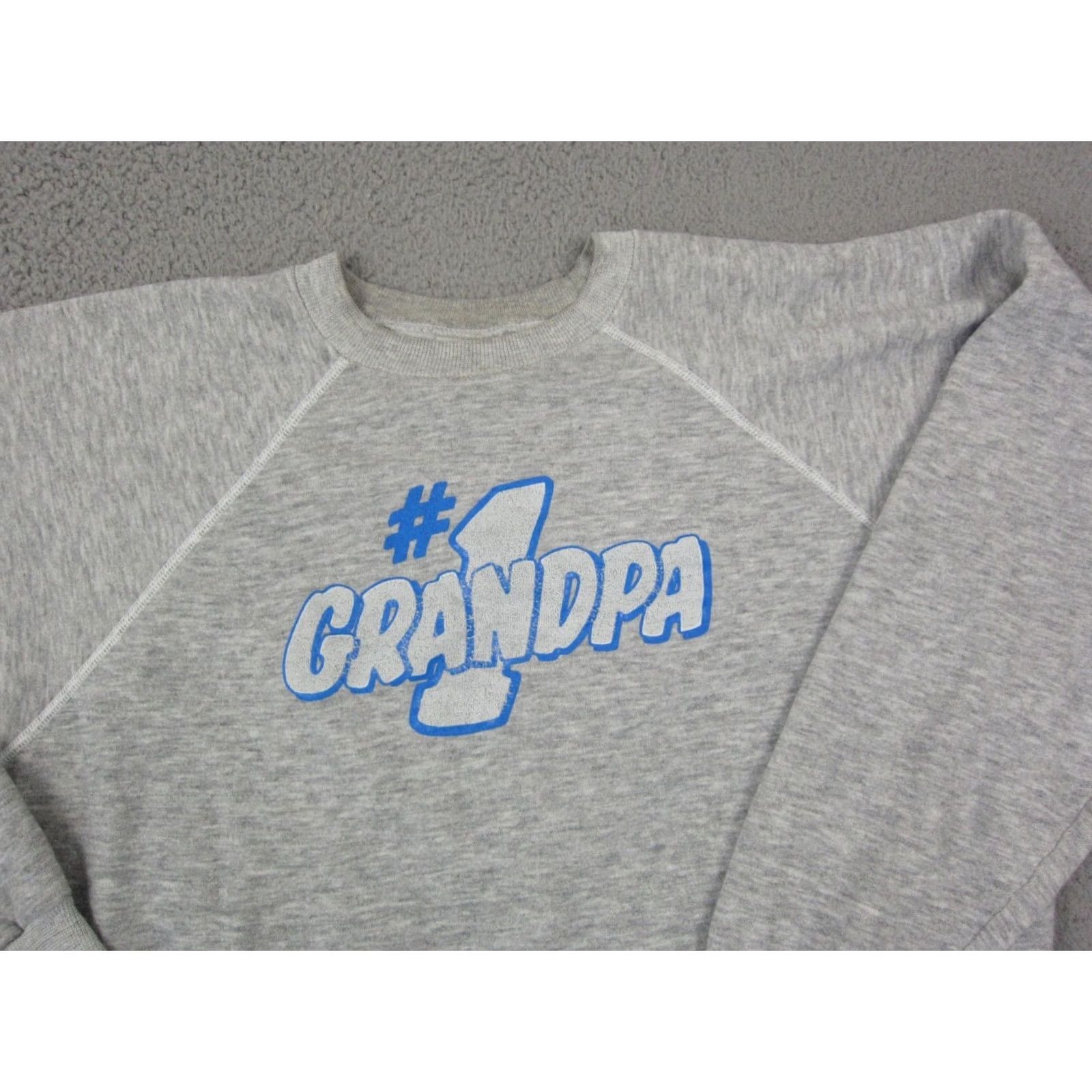 Hanes Vintage Hanes Sweatshirt Mens 2XL XXL Gray #1 Grandpa Casual Sweater Made in USA Size US XXL / EU 58 / 5 - 2 Thumbnail