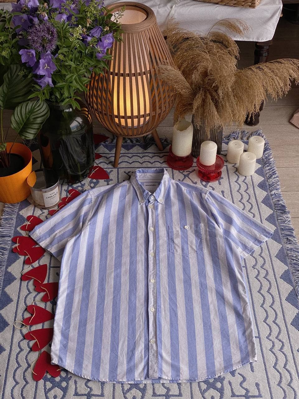 Norse Projects Norse Projects Theo Oxford SS Shirt Blue Stripe Size US L / EU 52-54 / 3 - 1 Thumbnail