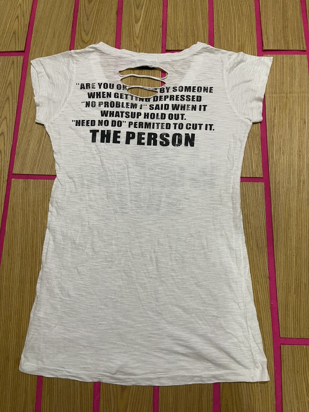 If Six Was Nine CCOLTONG Y2K Women's Short T-shirt Ripped Style Size S / US 4 / IT 40 - 5 Thumbnail