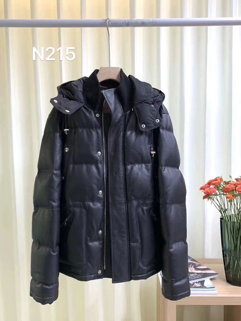 Loewe Loewe size54 Men's down leather coat Size US L / EU 52-54 / 3 - 1 Thumbnail