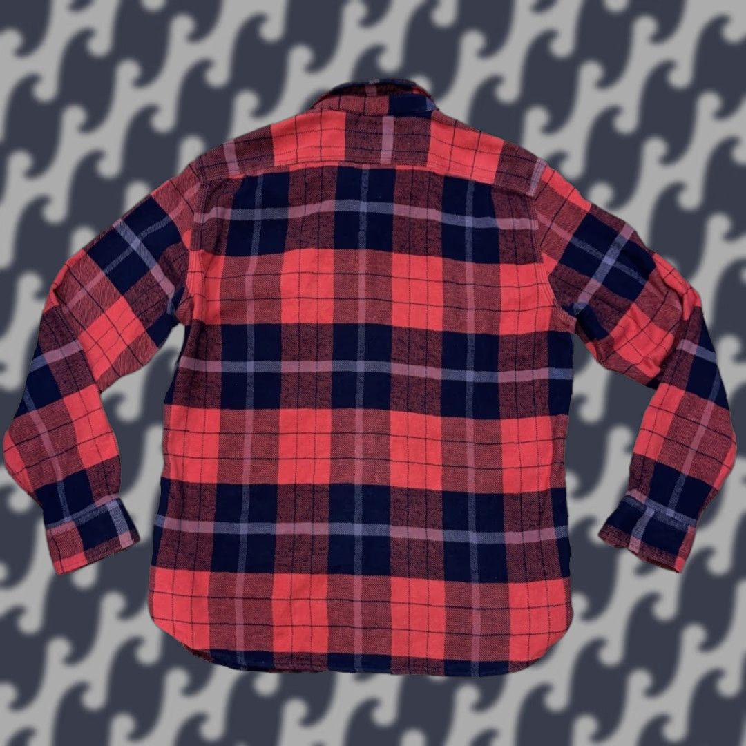 Lucky Brand Lucky Brand Men L Thick Flannel Shirt Red Black Plaid Lumberjack Button Up Shirt Size US L / EU 52-54 / 3 - 1 Thumbnail