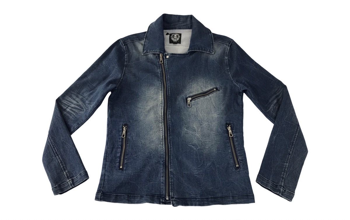 Japanese Brand Vintage Diviner Reckless Life Denim Jacket Zipper Pocket Size US M / EU 48-50 / 2 - 1 Thumbnail