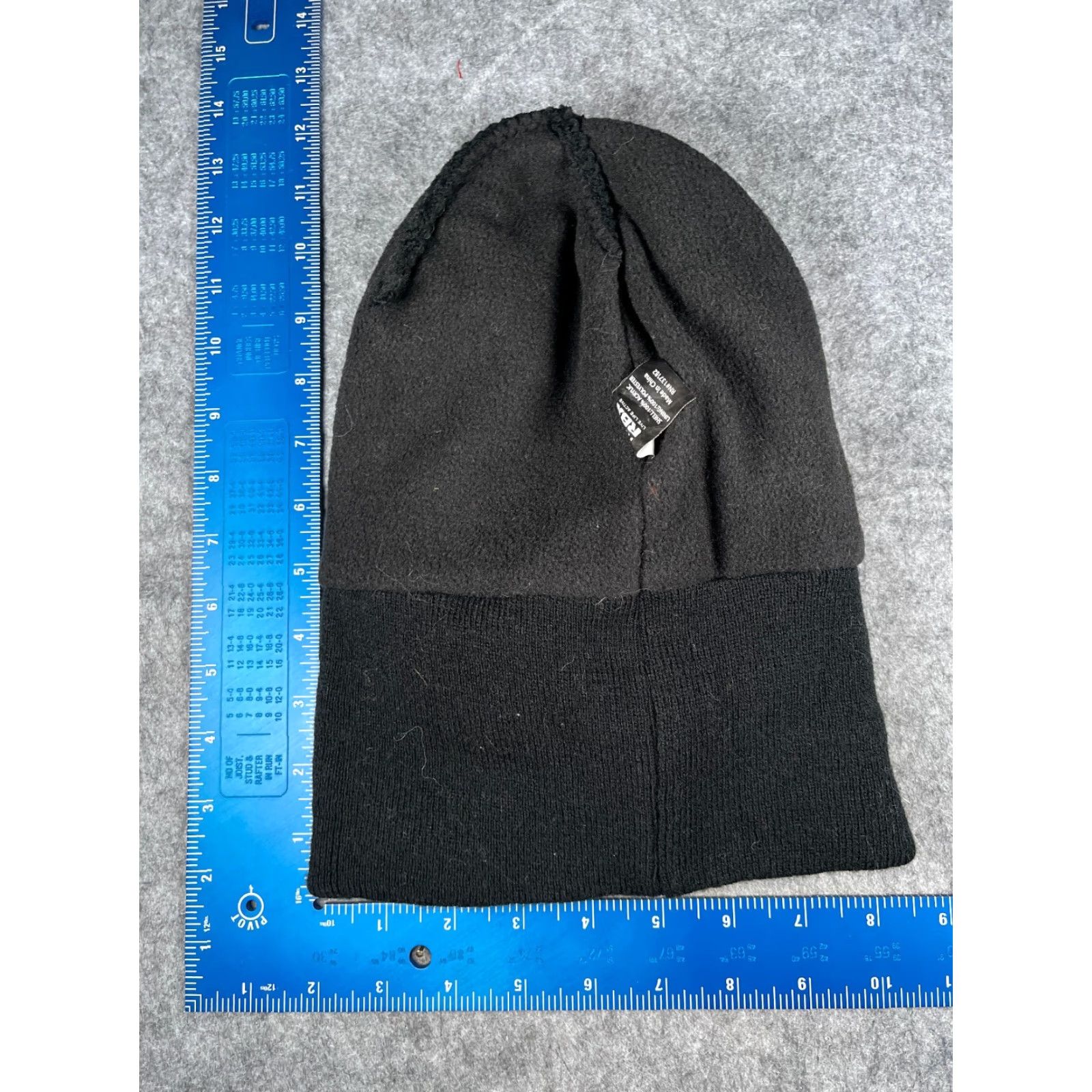 Vintage RBX Active Beanie One Size Adult Black Knit Acrylic Polyester Lined Ski Hat/Toque Unisex Womens Mens Size ONE SIZE - 6 Thumbnail