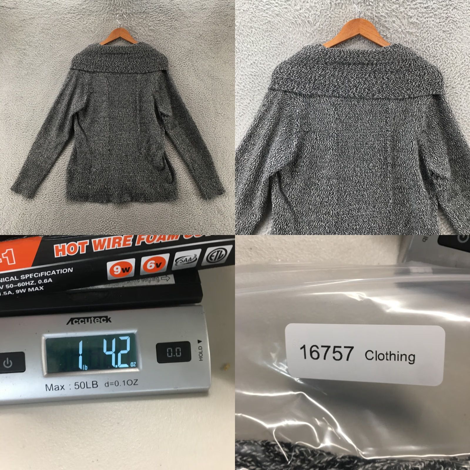 Calvin Klein Calvin Klein Sweater Womens M Grey Long Sleeve Turtle Neck Pull Over Knitted Size M / US 6-8 / IT 42-44 - 8 Thumbnail