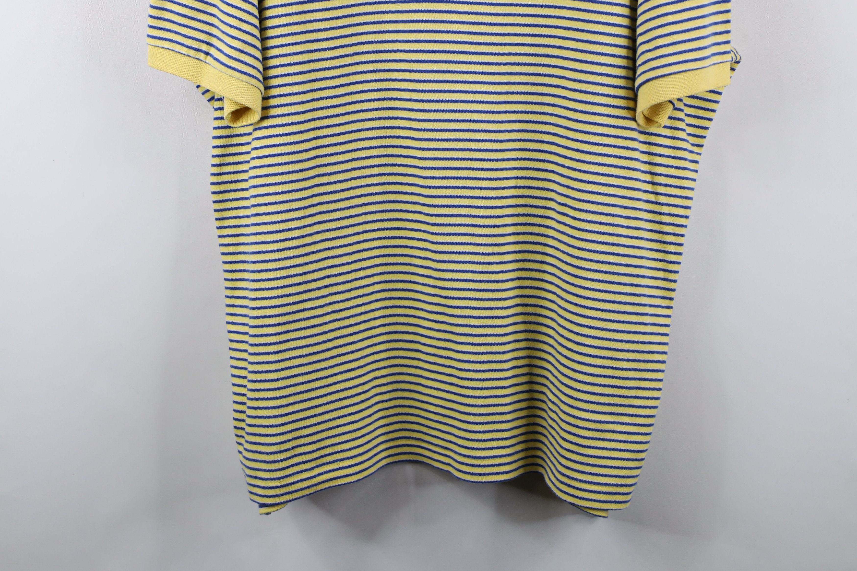 Ralph Lauren × Vintage Vintage 90s Ralph Lauren Soft Cotton Touch Polo Shirt Yellow Size US XXL / EU 58 / 5 - 3 Thumbnail