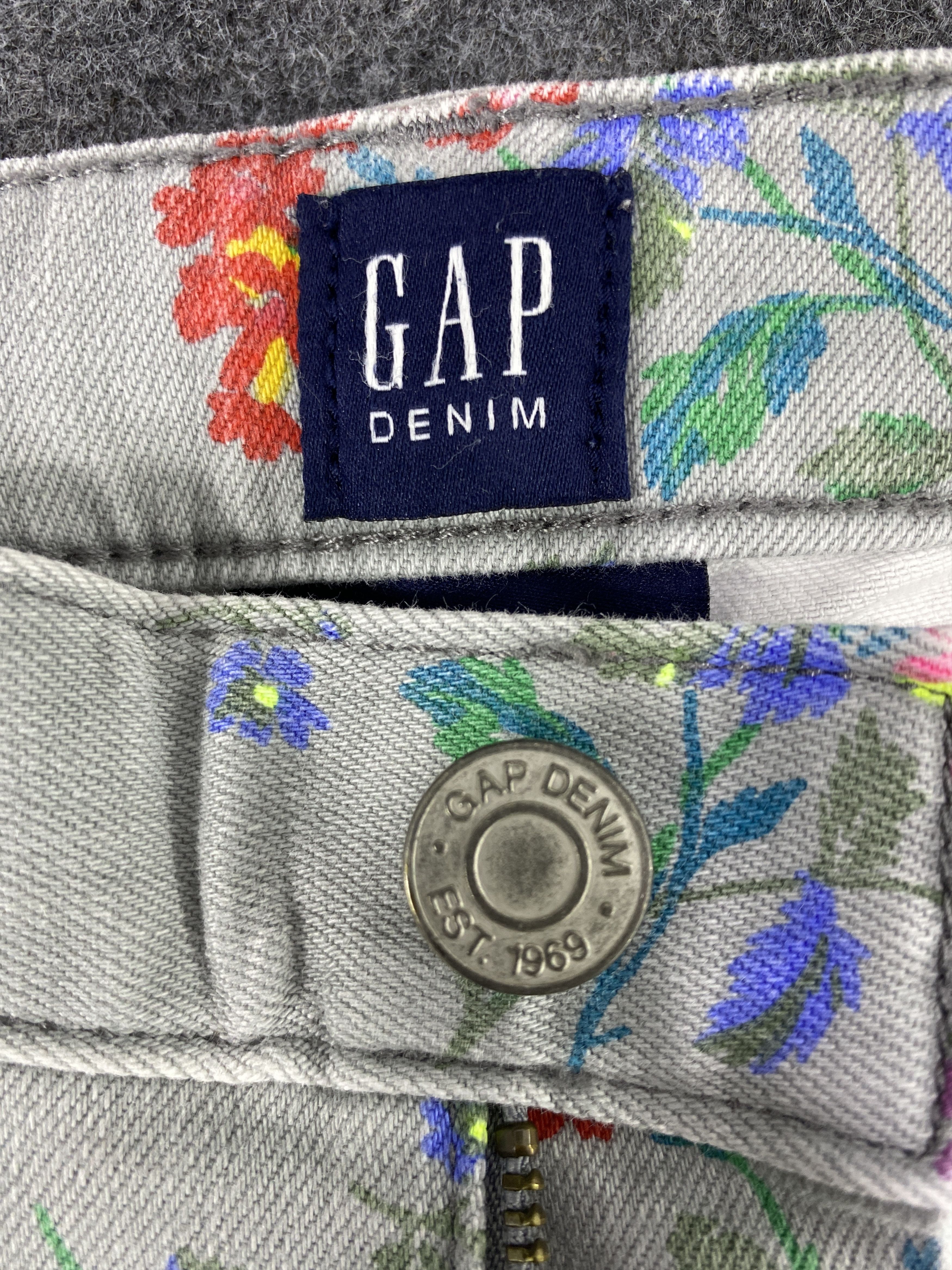Gap GAP FLORAL SKINNY JEANS - J1082 Size 27" / US 4 / IT 40 - 8 Thumbnail