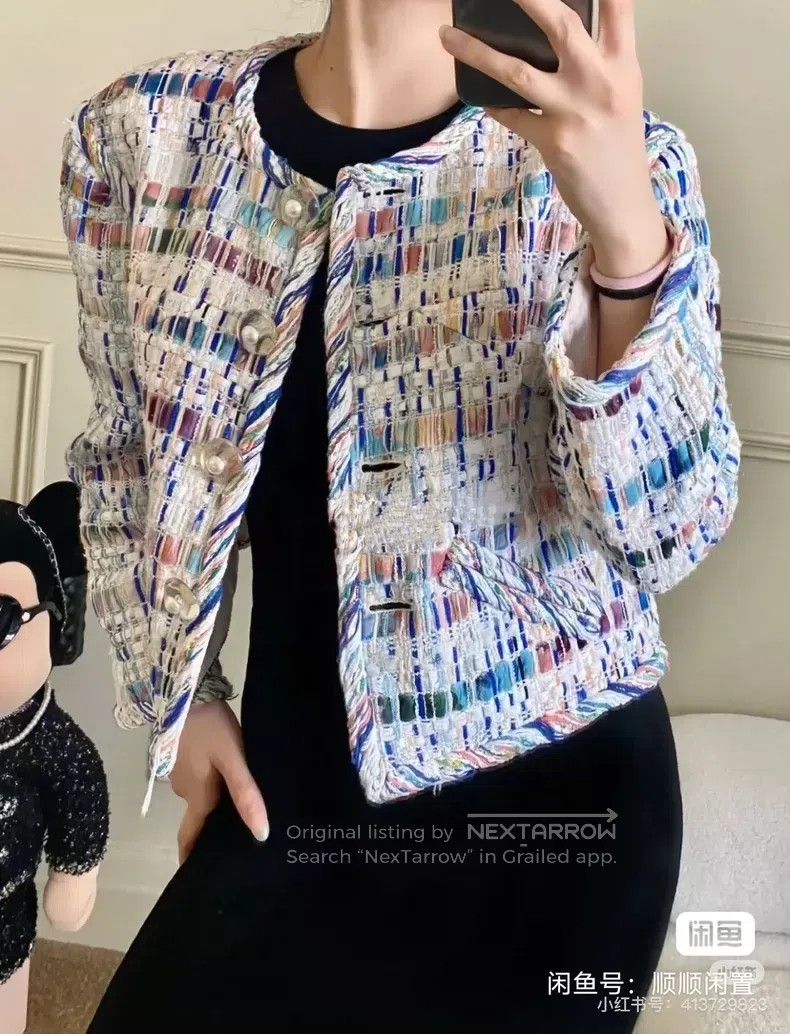 Chanel Chanel Waterfall Mosaic Coat Size XS / US 0-2 / IT 36-38 - 6 Thumbnail