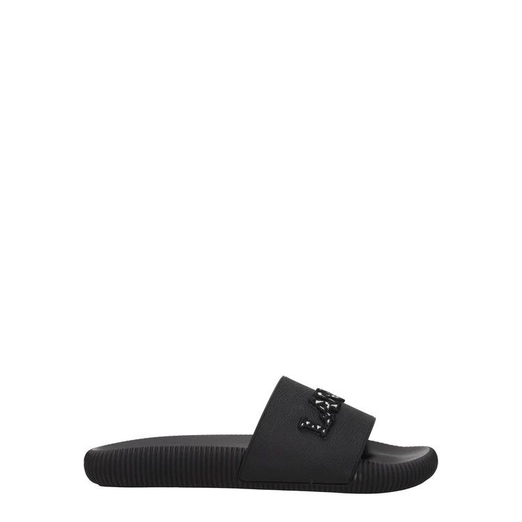 ob1o1e1124 Rubber Slippers in Black
