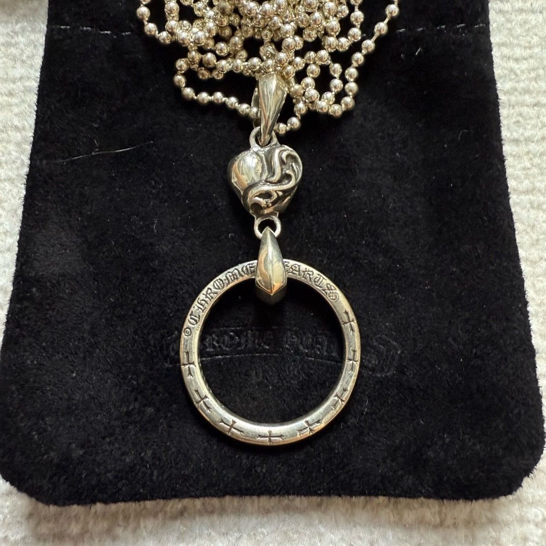 Chrome Hearts Chrome Hearts Heart Ring Necklace Size ONE SIZE - 2 Thumbnail