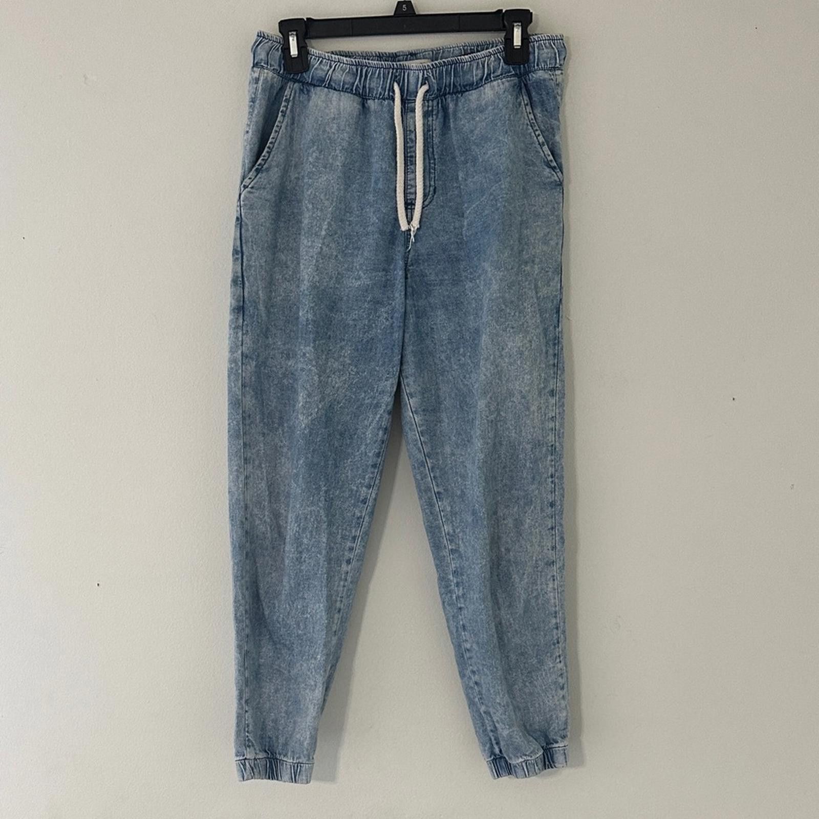 Designer Casual Denim Blue Jogger Pants Size 28" / US 6 / IT 42 - 1 Thumbnail