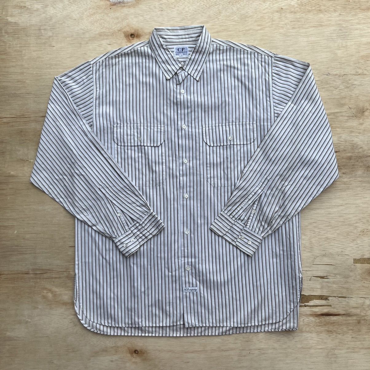 C.P. Company CP COMPANY CASUAL STRIPE LONG SLEEVE SHIRT LIKE STONE ISLAND Size US XL / EU 56 / 4 - 1 Thumbnail