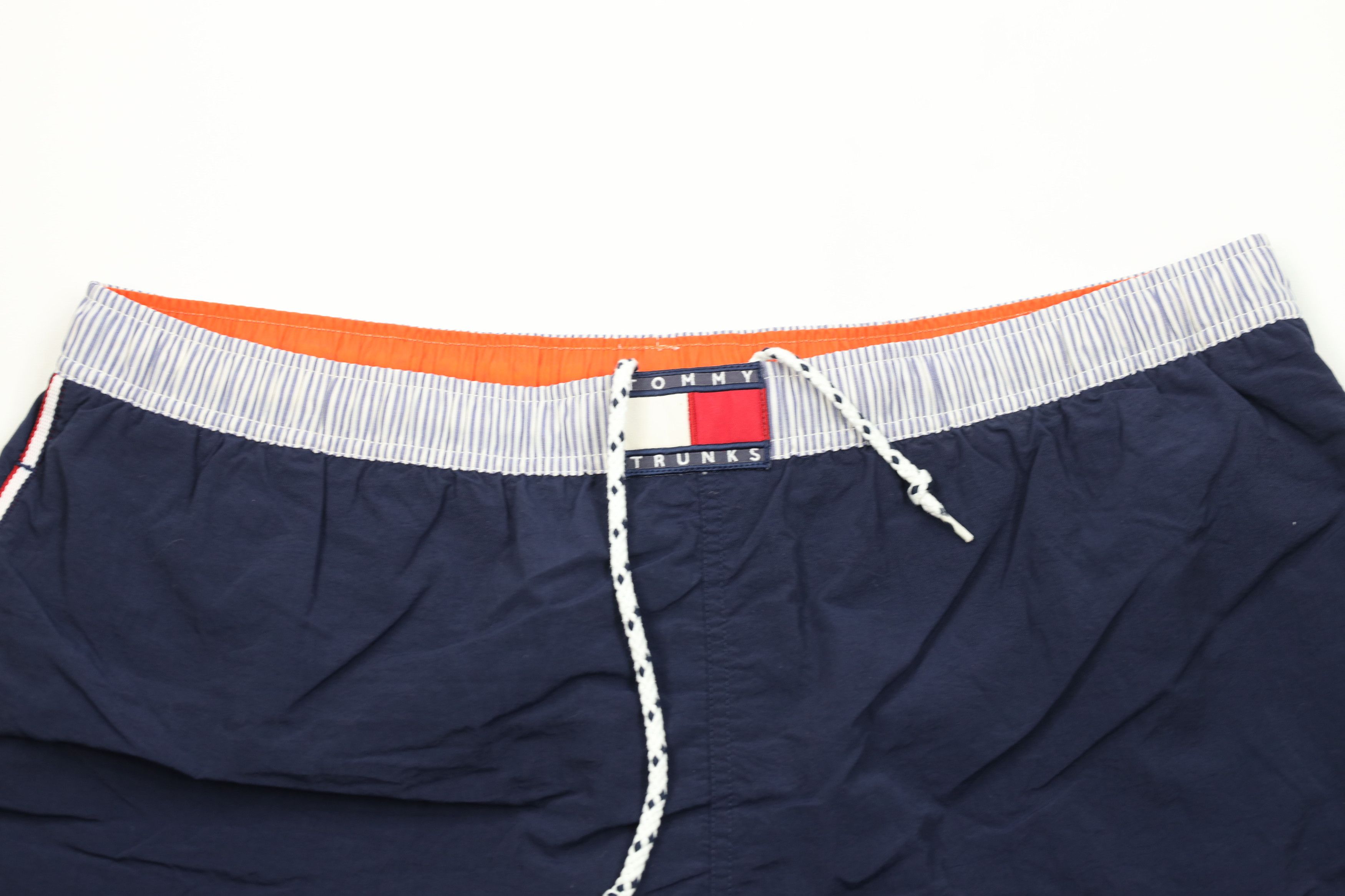 Tommy Hilfiger × Vintage Vintage 90s Tommy Hilfiger Striped Lined Shorts Swim Trunks Size US 36 / EU 52 - 2 Thumbnail