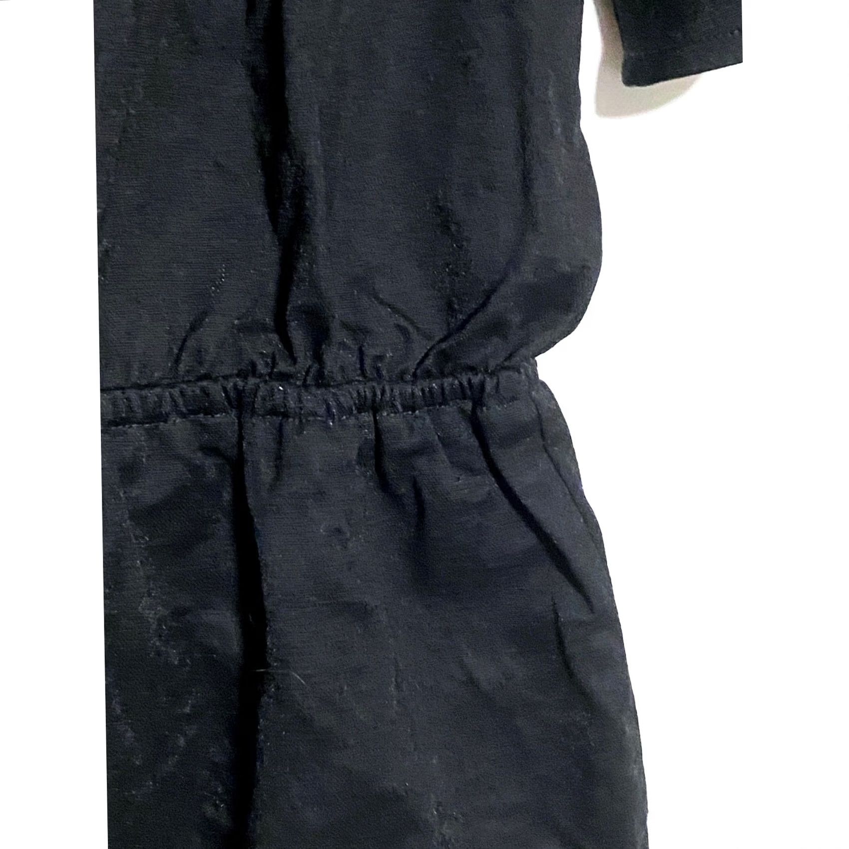 Ann Taylor VINTAGE Ann Taylor Black Blouse Peplum Open Back Womens XXS Petite NWT Size XXS / US 00 / IT 34 - 5 Thumbnail