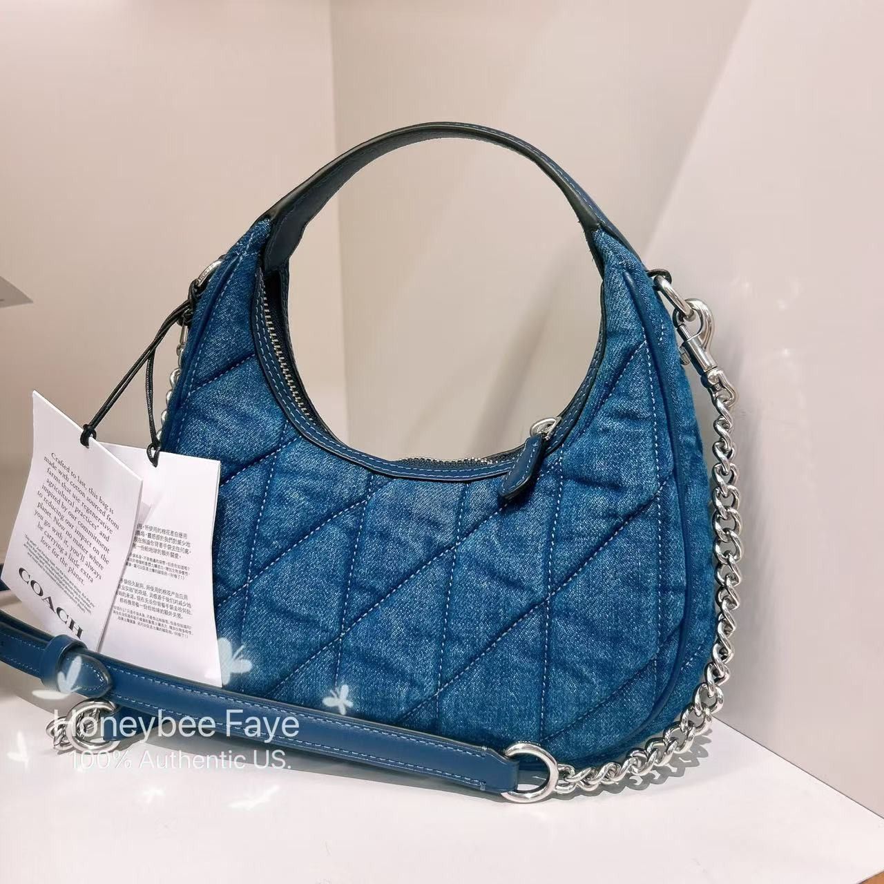 Coach Carmen Mini Crossbody Bag With Quilting CAK89 Size ONE SIZE - 3 Thumbnail