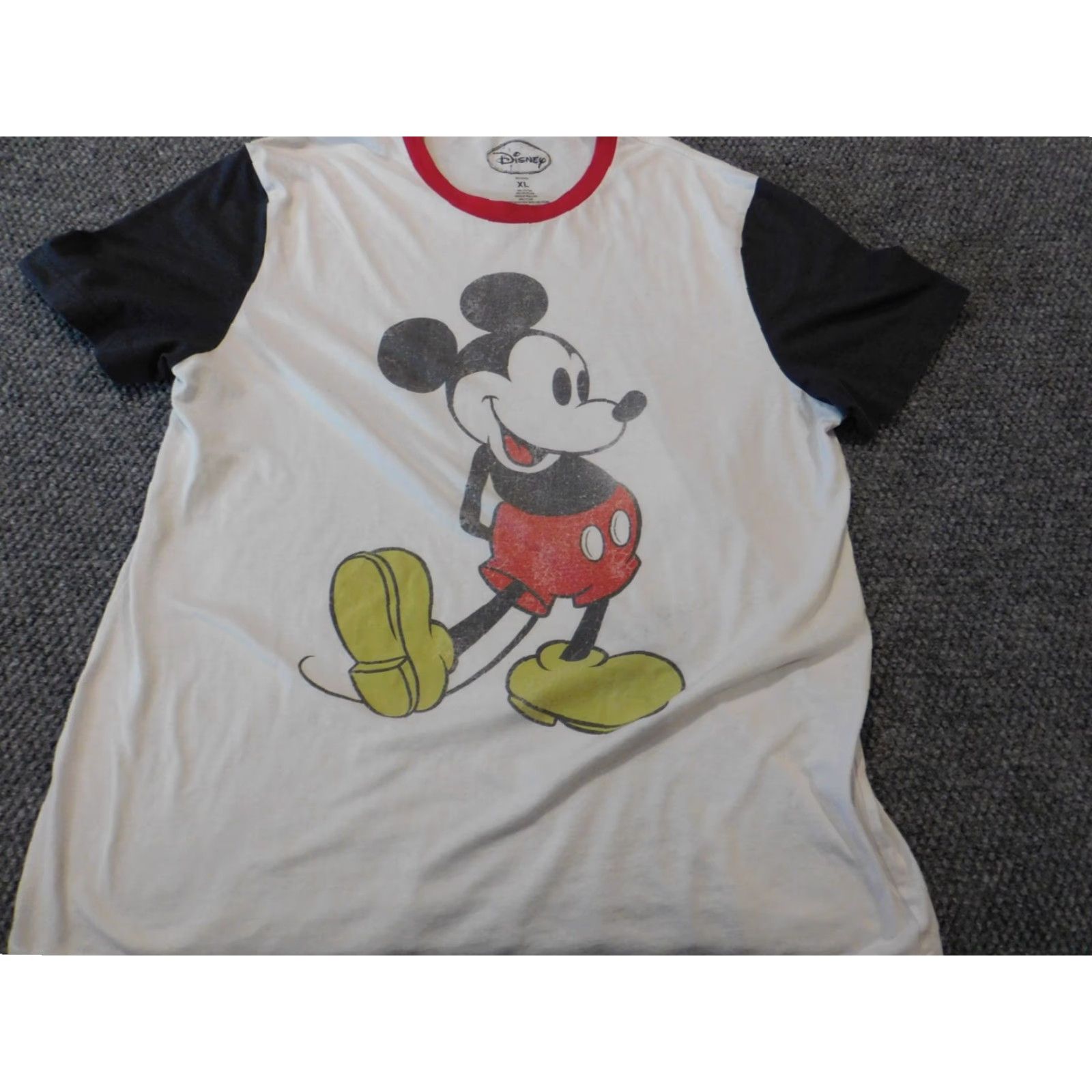 Disney Disney Mickie Mouse Mens Shirt XL White Short Sleeve Crew Neck T-Shirt Casual Size XL / US 12-14 / IT 48-50 - 3 Thumbnail