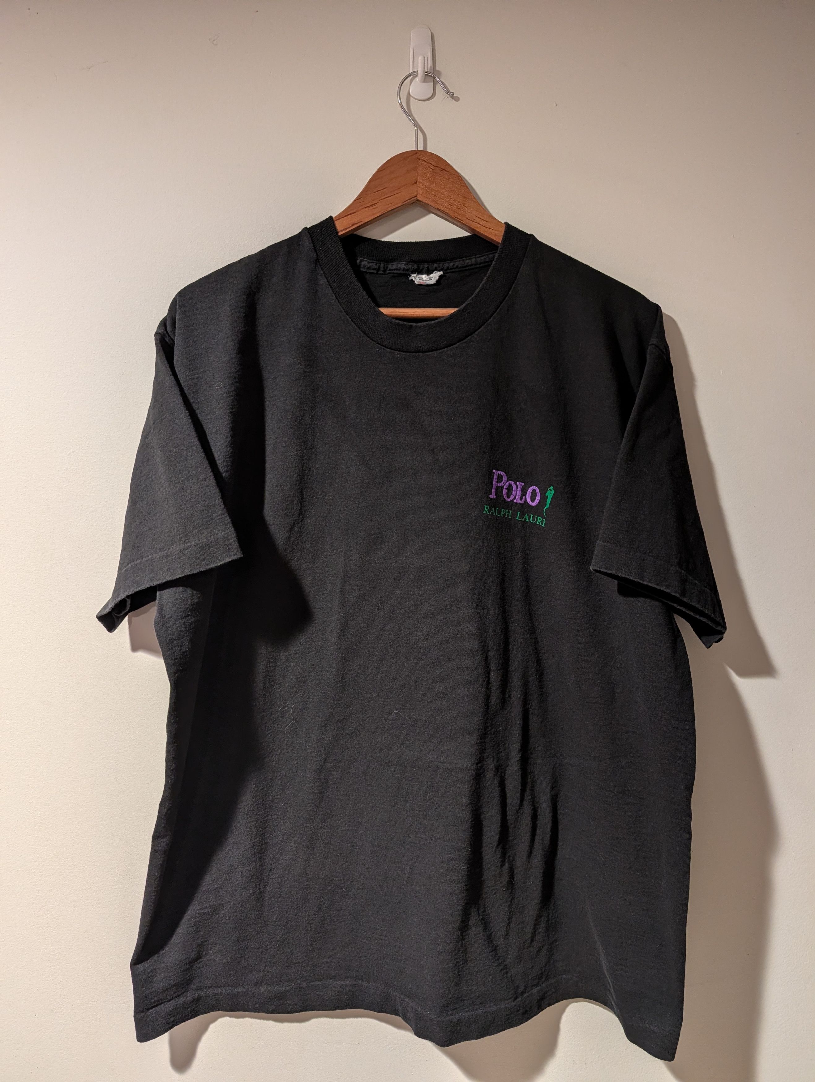 Polo Ralph Lauren Polo Ralph Lauri T-Shirt Purple Green Logo Streetwear Size US XL / EU 56 / 4 - 1 Thumbnail