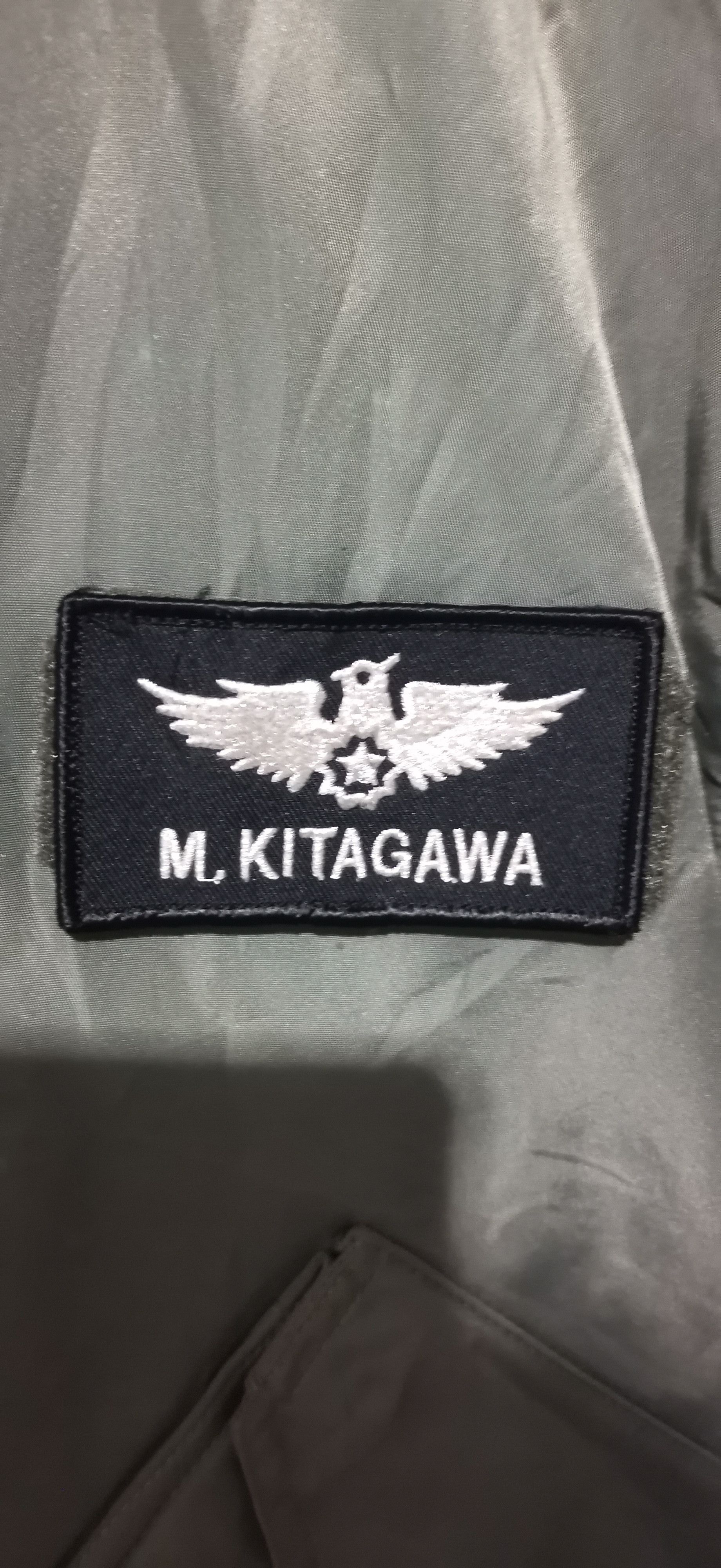 Japanese Brand × Vintage Vintage Bomber japan air force defence jacket Size US L / EU 52-54 / 3 - 4 Thumbnail
