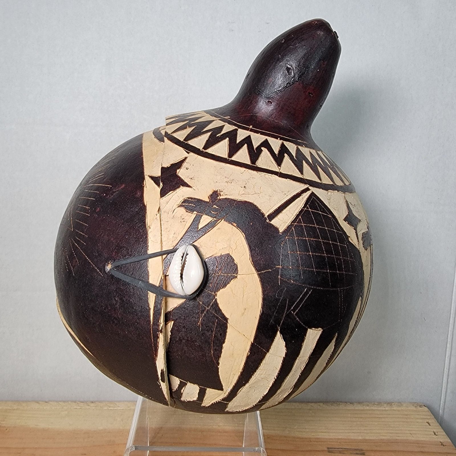 Other Handcrafted Nativity Scene Inside A Carved Gourd From Kenya Size ONE SIZE - 7 Thumbnail