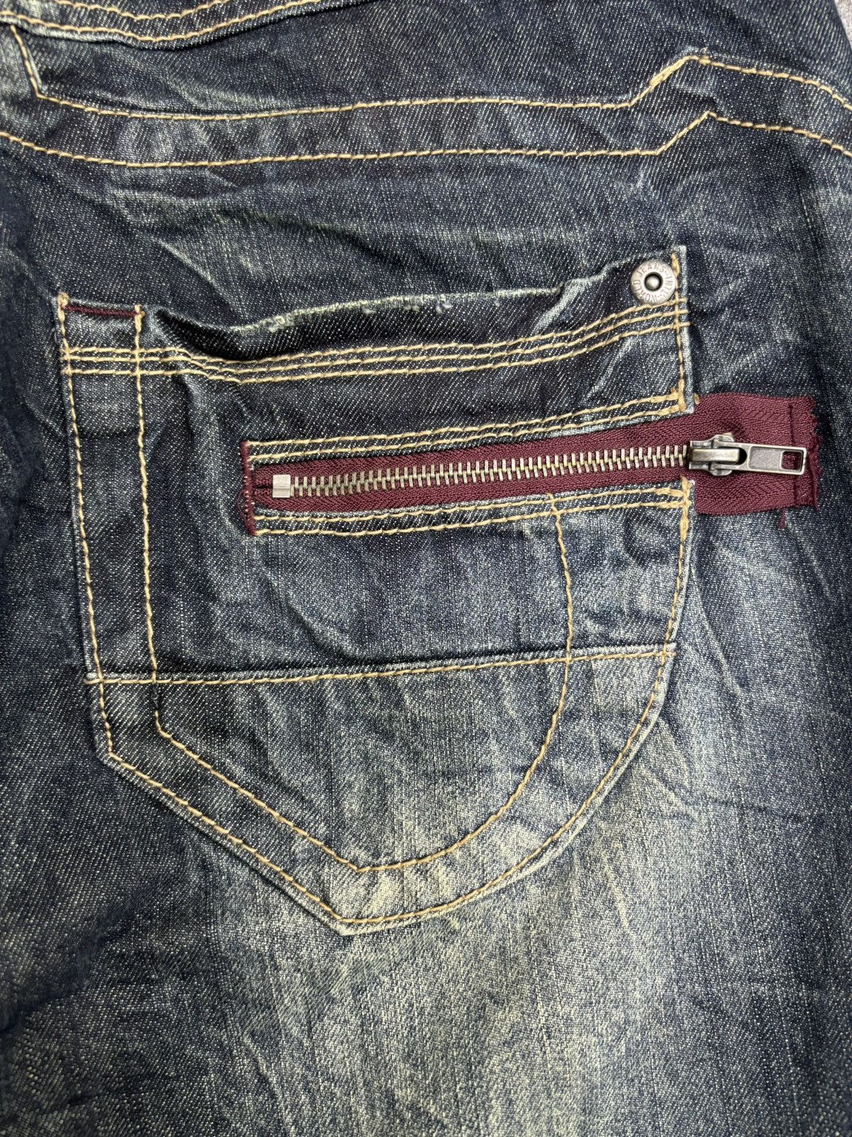 Japanese Brand 💥Insane Japan Fashion💥Daily Topics Loose Denim F512 Size US 36 / EU 52 - 18 Thumbnail