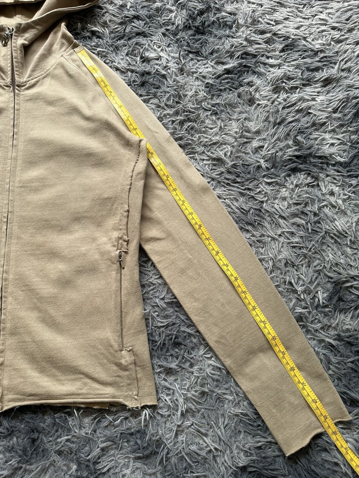 14th Addiction 00's Battalion Japan raw edge slim zipper hoodie Size US S / EU 44-46 / 1 - 14 Thumbnail