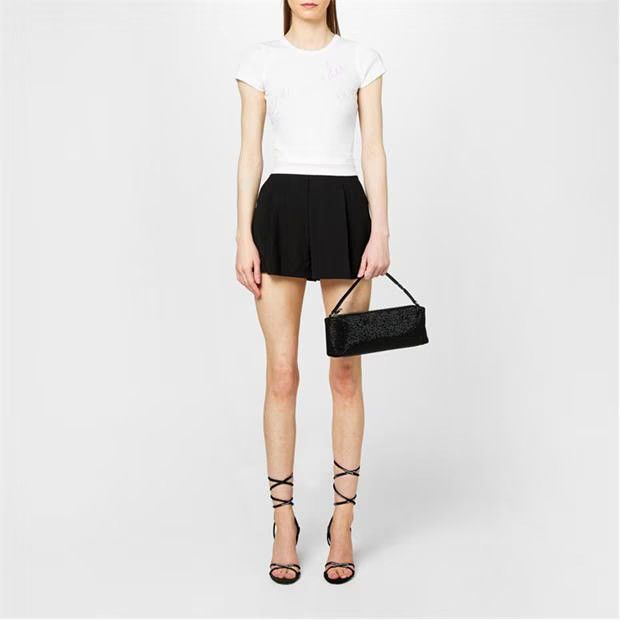 Alexander Wang o1g2r1mq0824 Shorts in Black Size 27" / US 4 / IT 40 - 6 Thumbnail